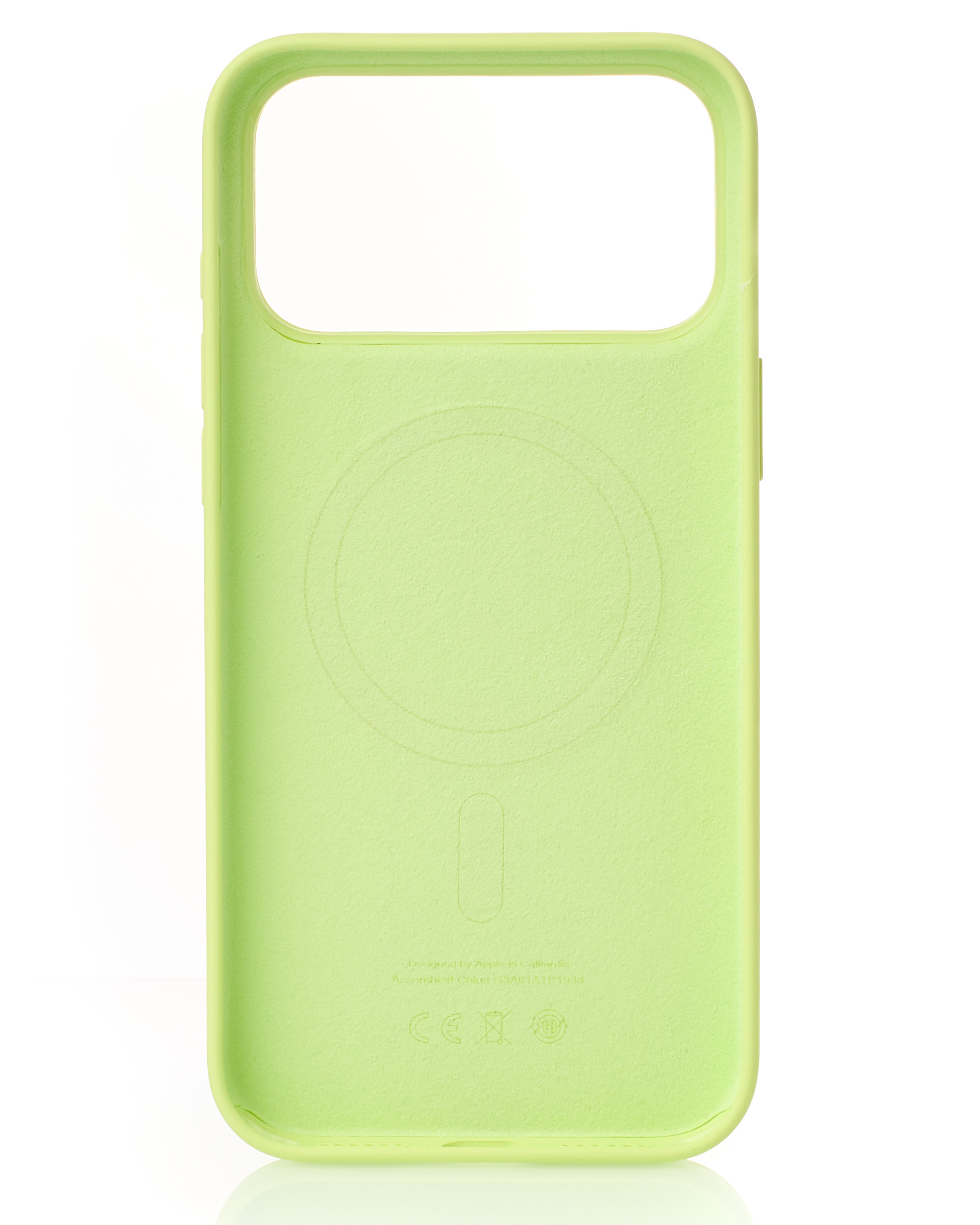 Силиконовый чехол Lux Colors с поддержкой MagSafe для iPhone 17 Pro Max (AI) Neon Yellow