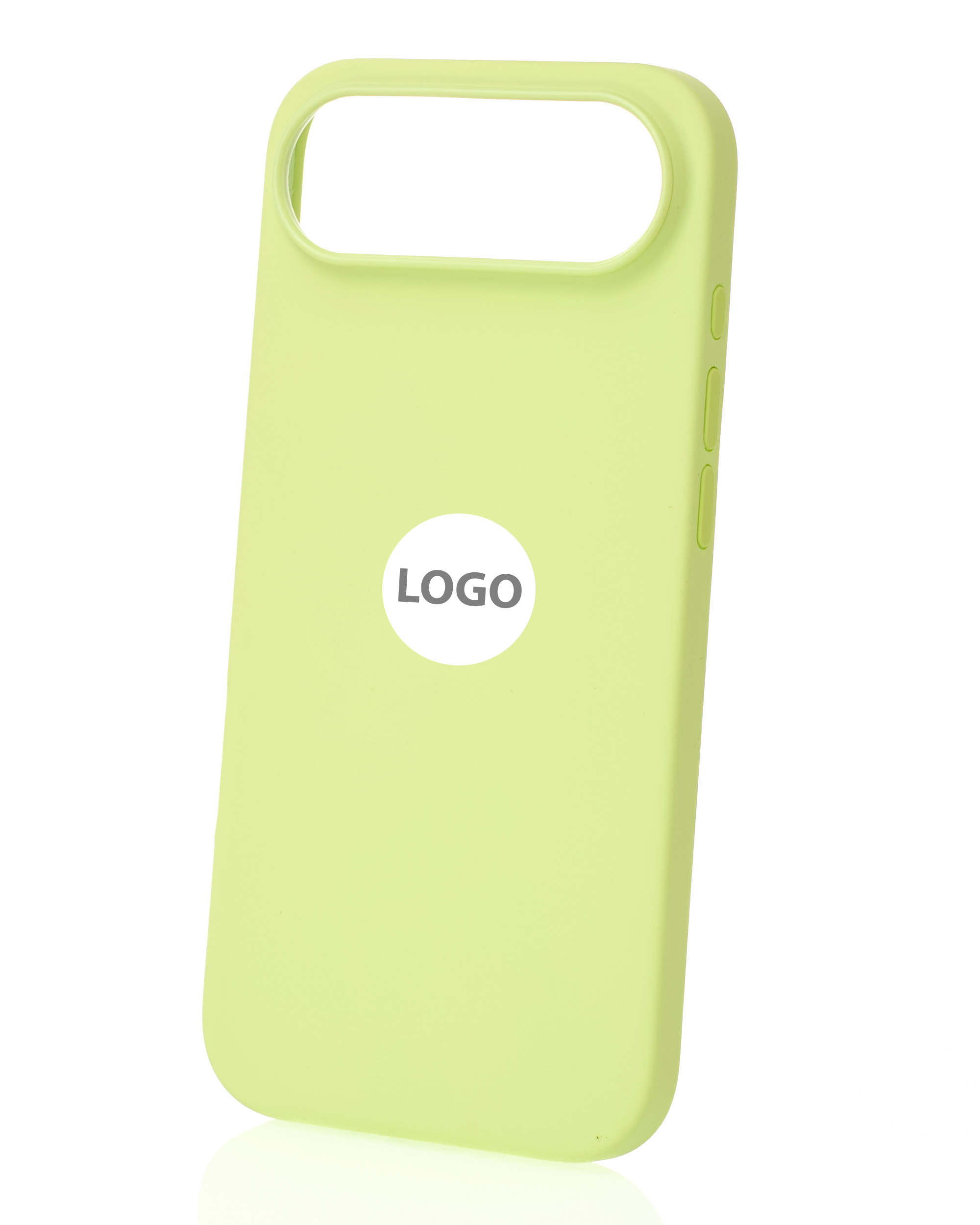 Силиконовый чехол Lux Colors с поддержкой MagSafe для iPhone 17 AIR Neon Yellow
