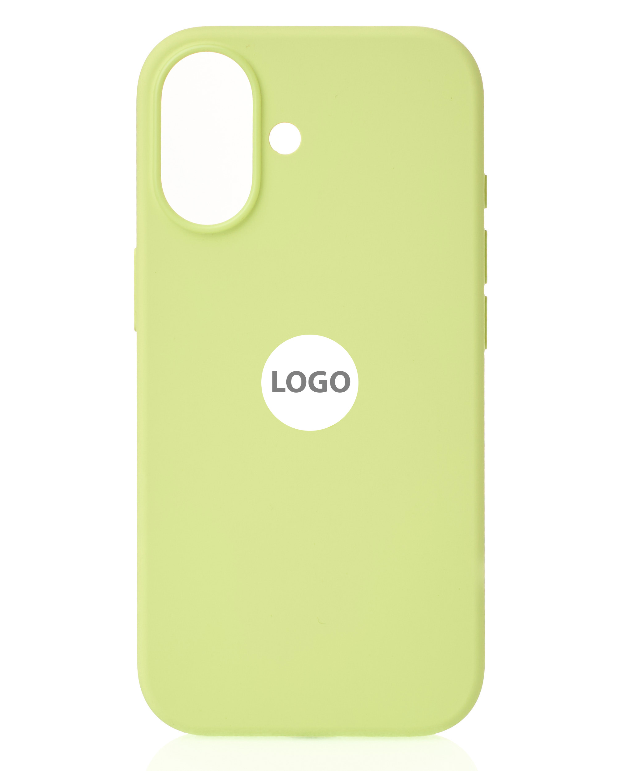 Силиконовый чехол Lux Colors с поддержкой MagSafe для iPhone 17 (AI) Neon Yellow