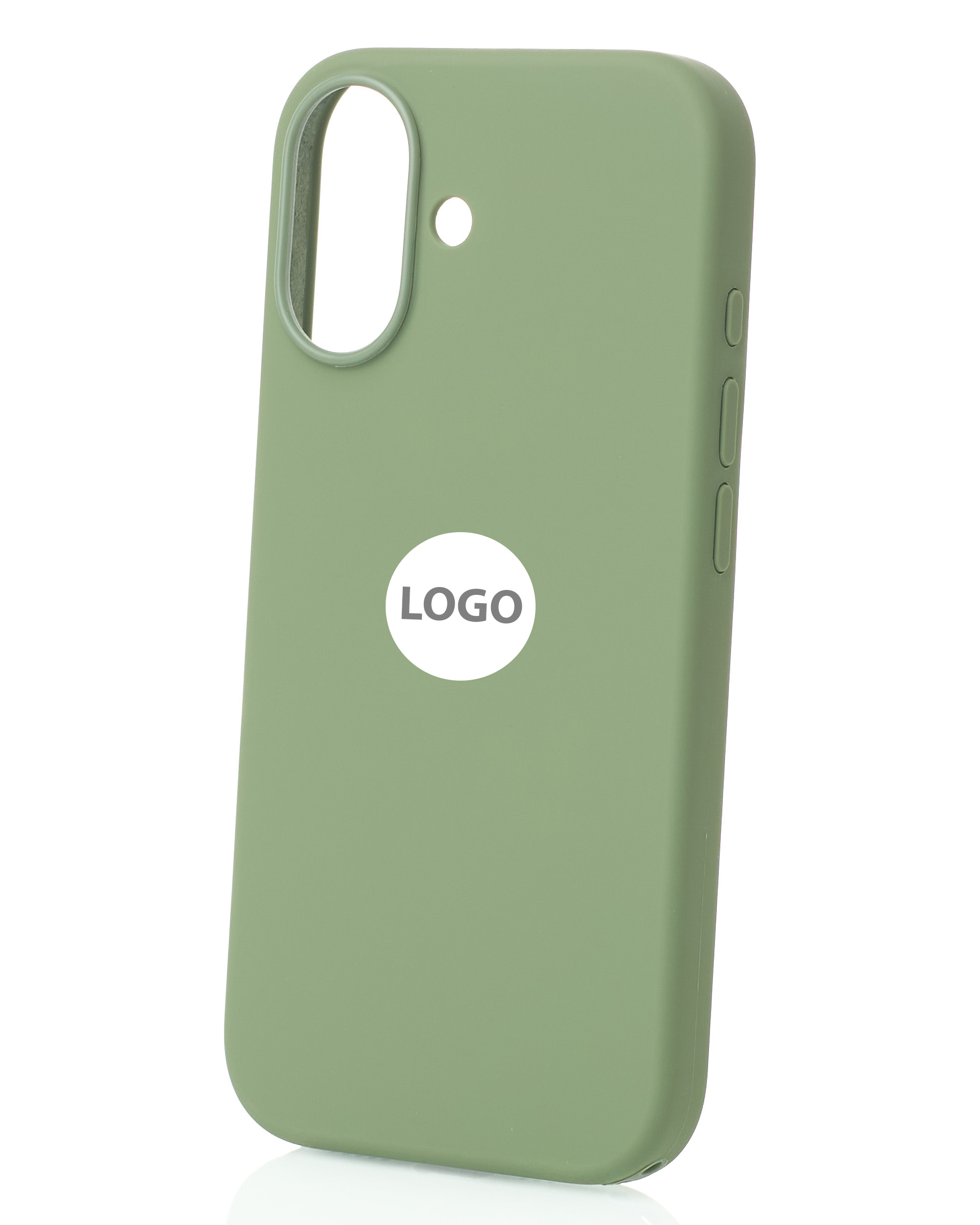 Силиконовый чехол Lux Colors с поддержкой MagSafe для iPhone 17 (AI) Light Moss