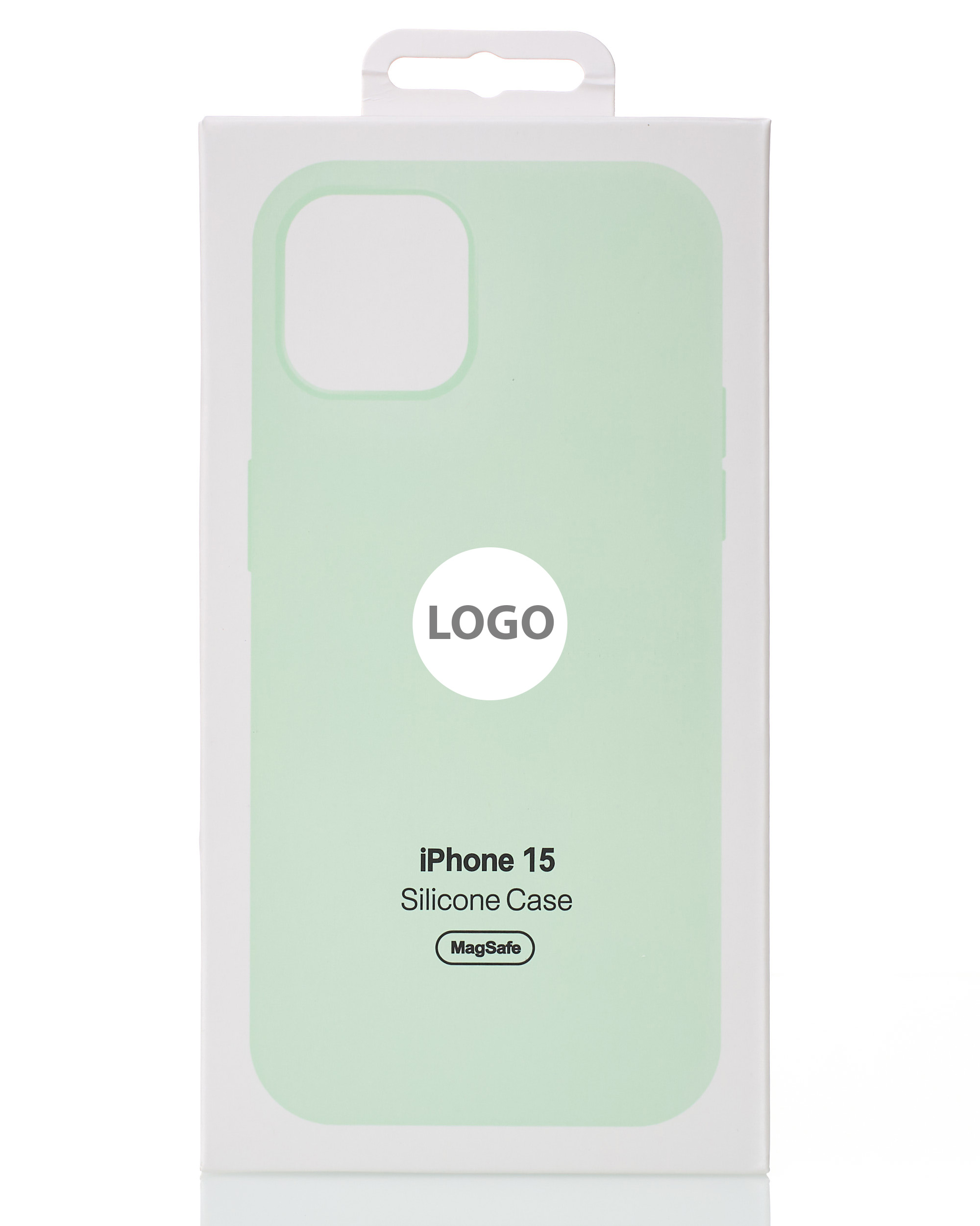 Силиконовый чехол Lux Colors с поддержкой MagSafe для iPhone 15 Soft Mint