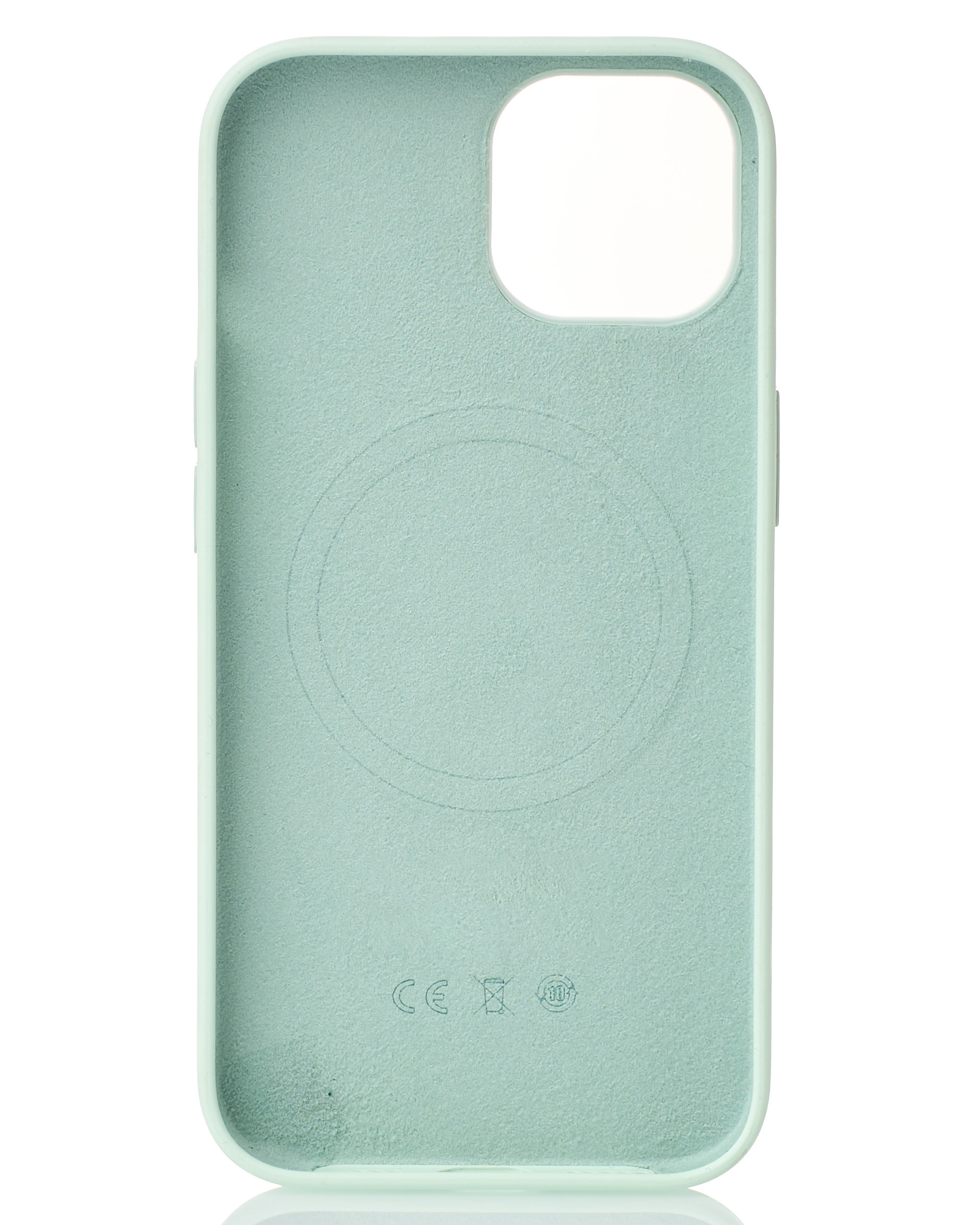 Силиконовый чехол Lux Colors с поддержкой MagSafe для iPhone 15 Soft Mint