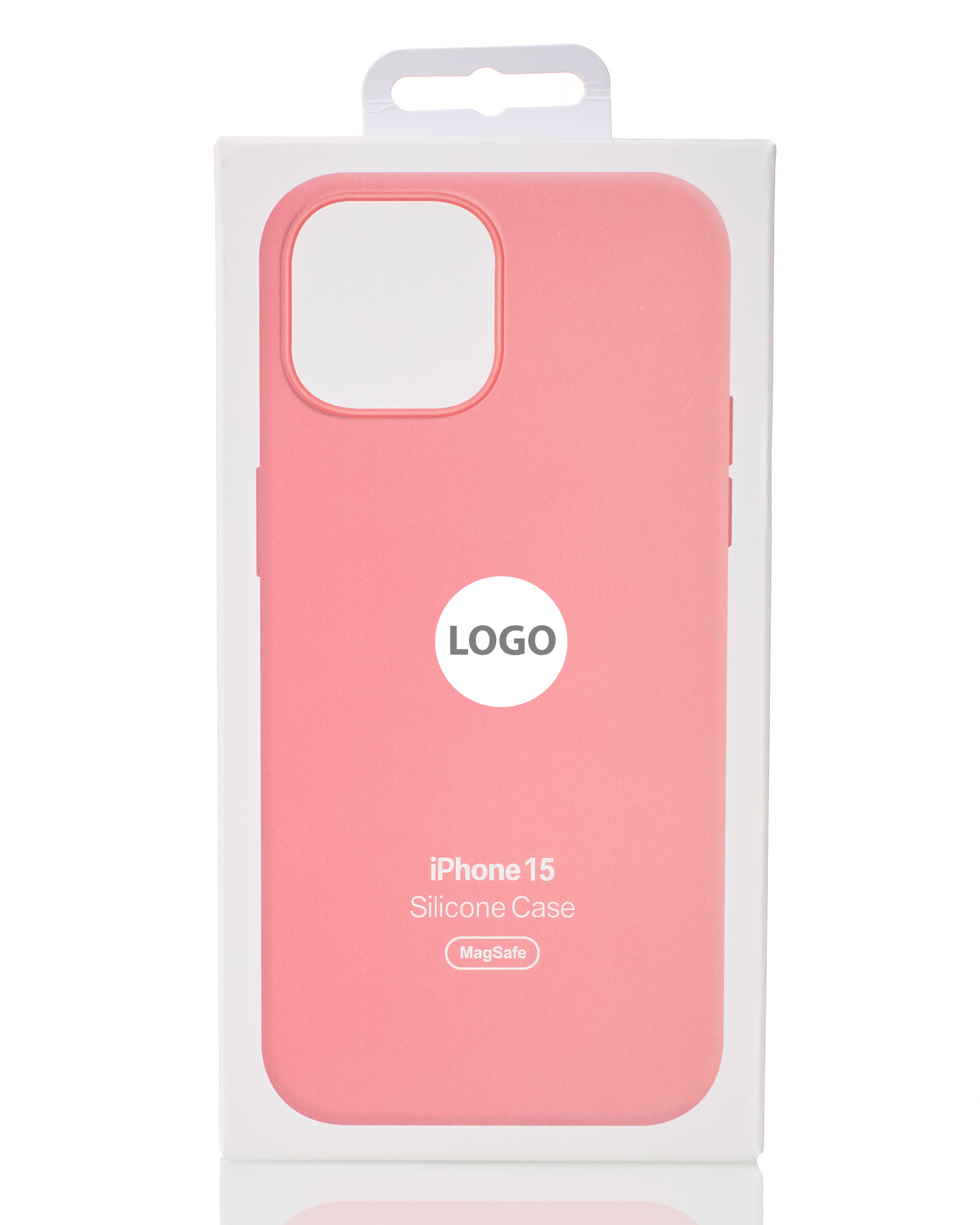 Силиконовый чехол Lux Colors с поддержкой MagSafe для iPhone 15 Pink