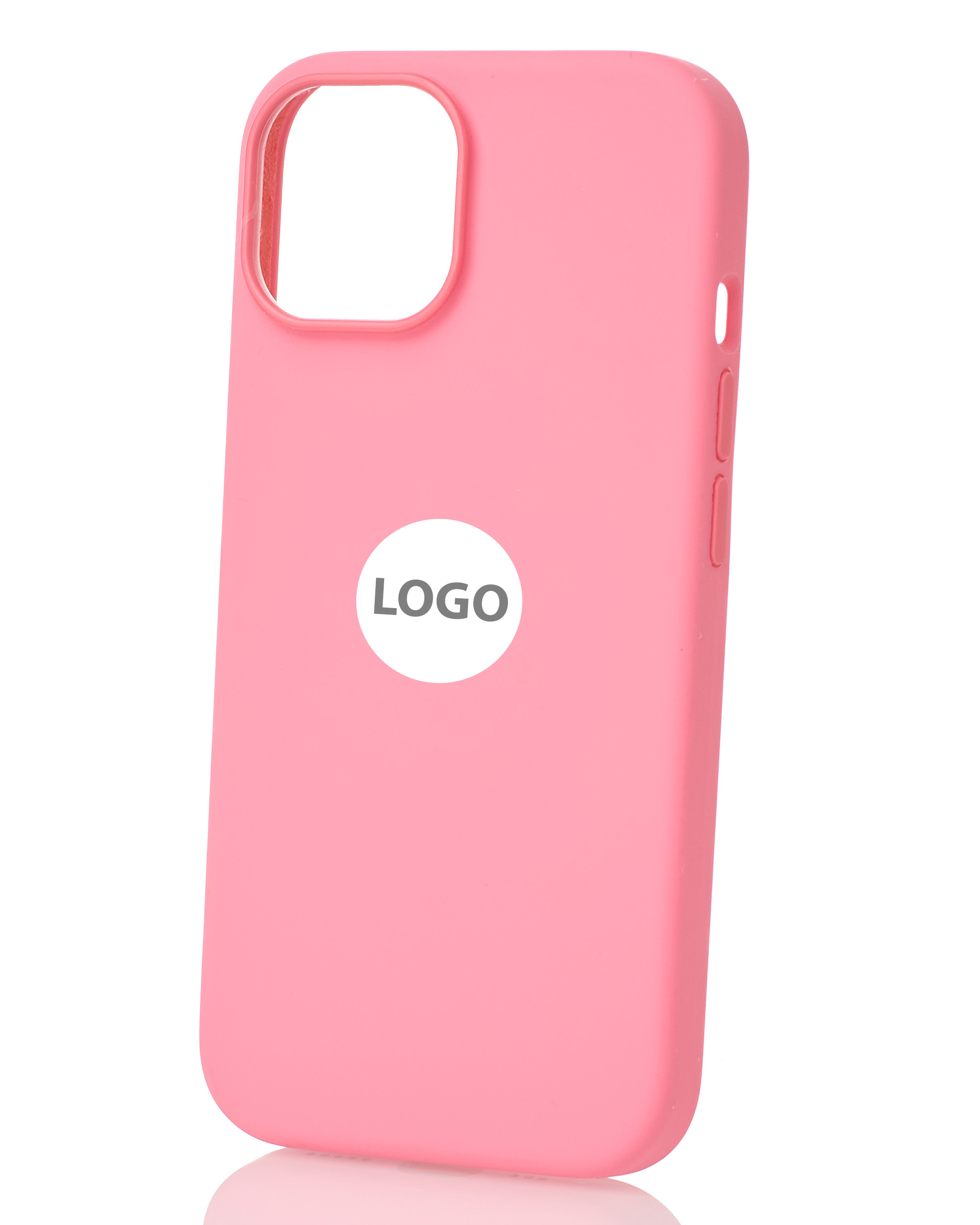 Силиконовый чехол Lux Colors с поддержкой MagSafe для iPhone 15 Pink