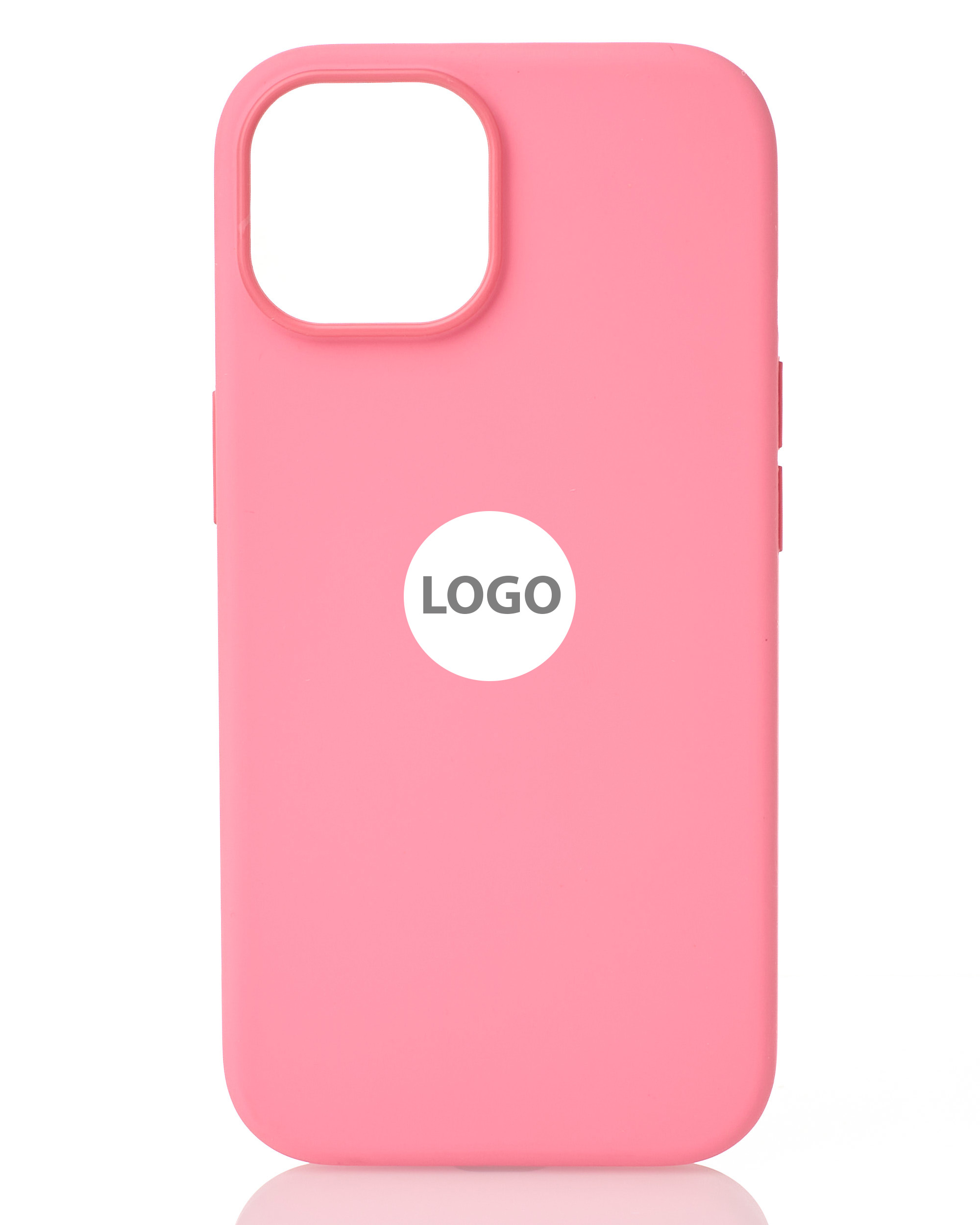 Силиконовый чехол Lux Colors с поддержкой MagSafe для iPhone 15 Pink