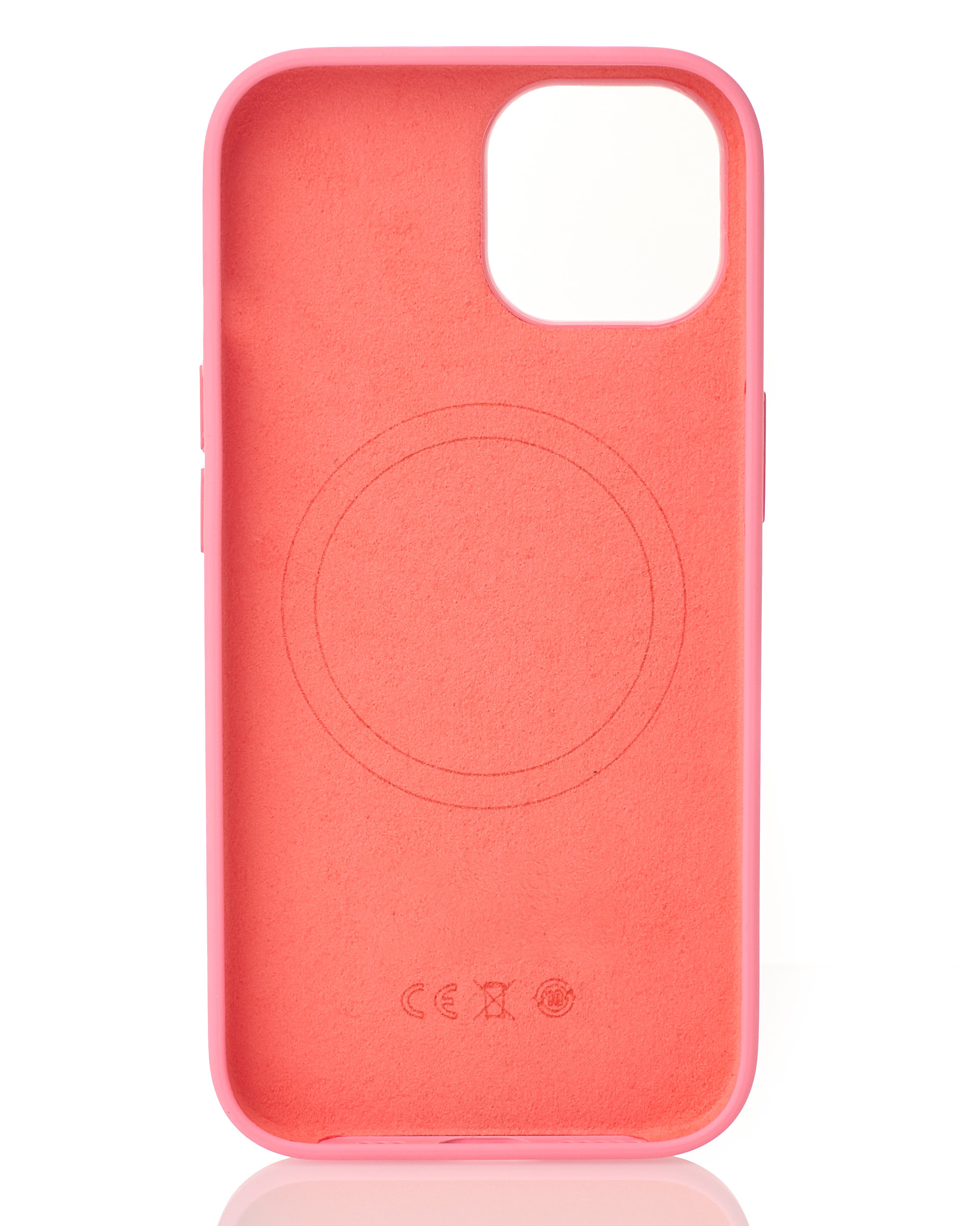 Силиконовый чехол Lux Colors с поддержкой MagSafe для iPhone 15 Pink