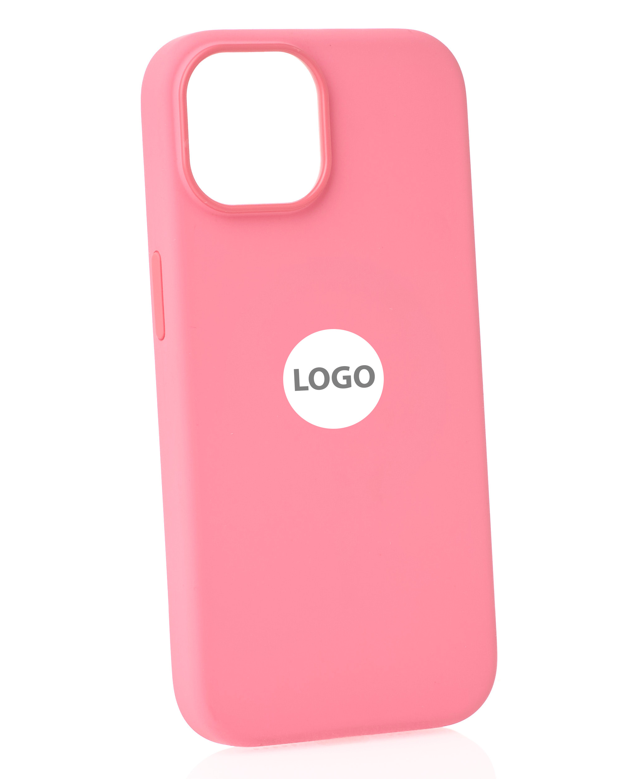 Силиконовый чехол Lux Colors с поддержкой MagSafe для iPhone 15 Pink