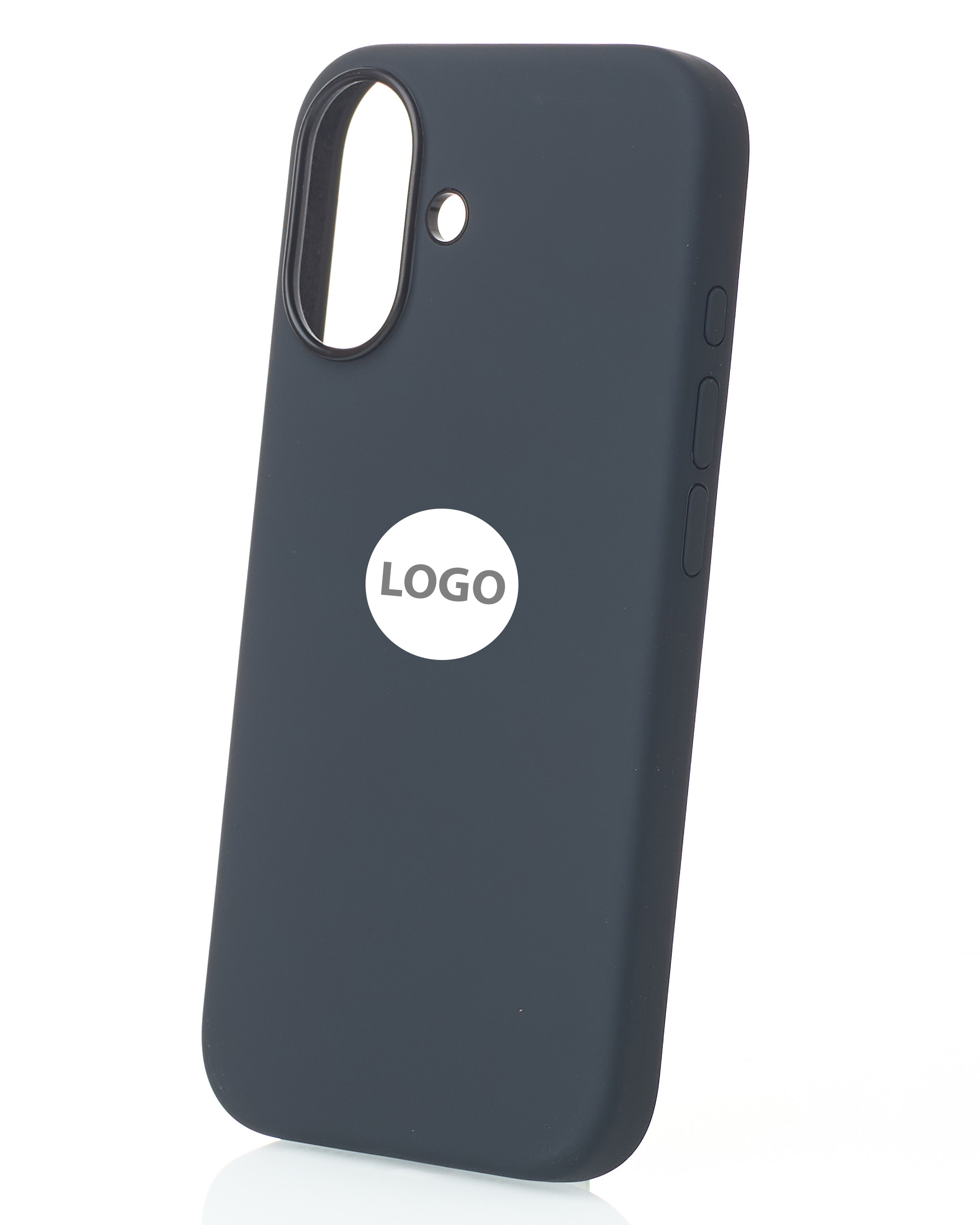 Силиконовый чехол Lux Colors с поддержкой MagSafe для iPhone 16 (AI) Black