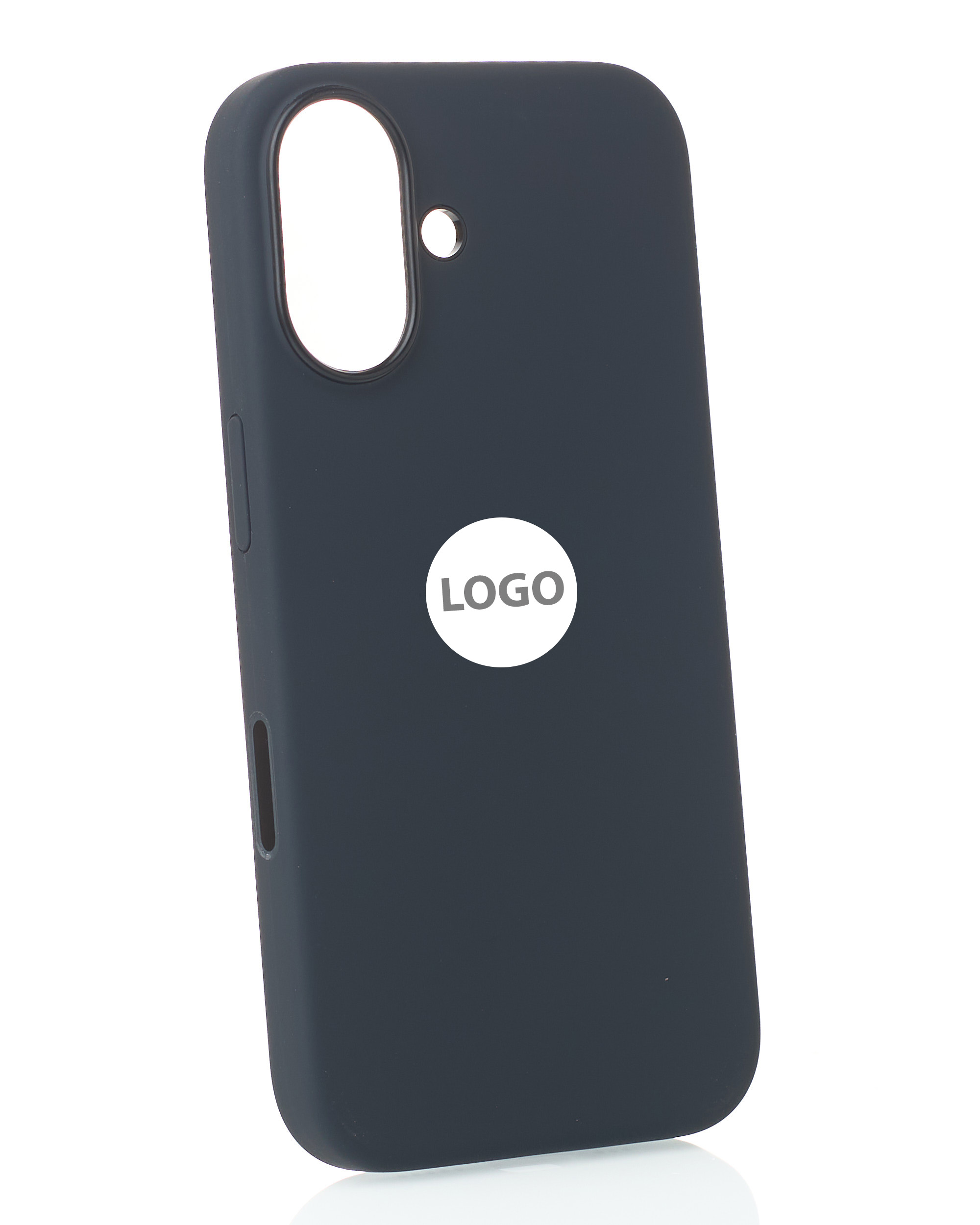 Силиконовый чехол Lux Colors с поддержкой MagSafe для iPhone 16 (AI) Black