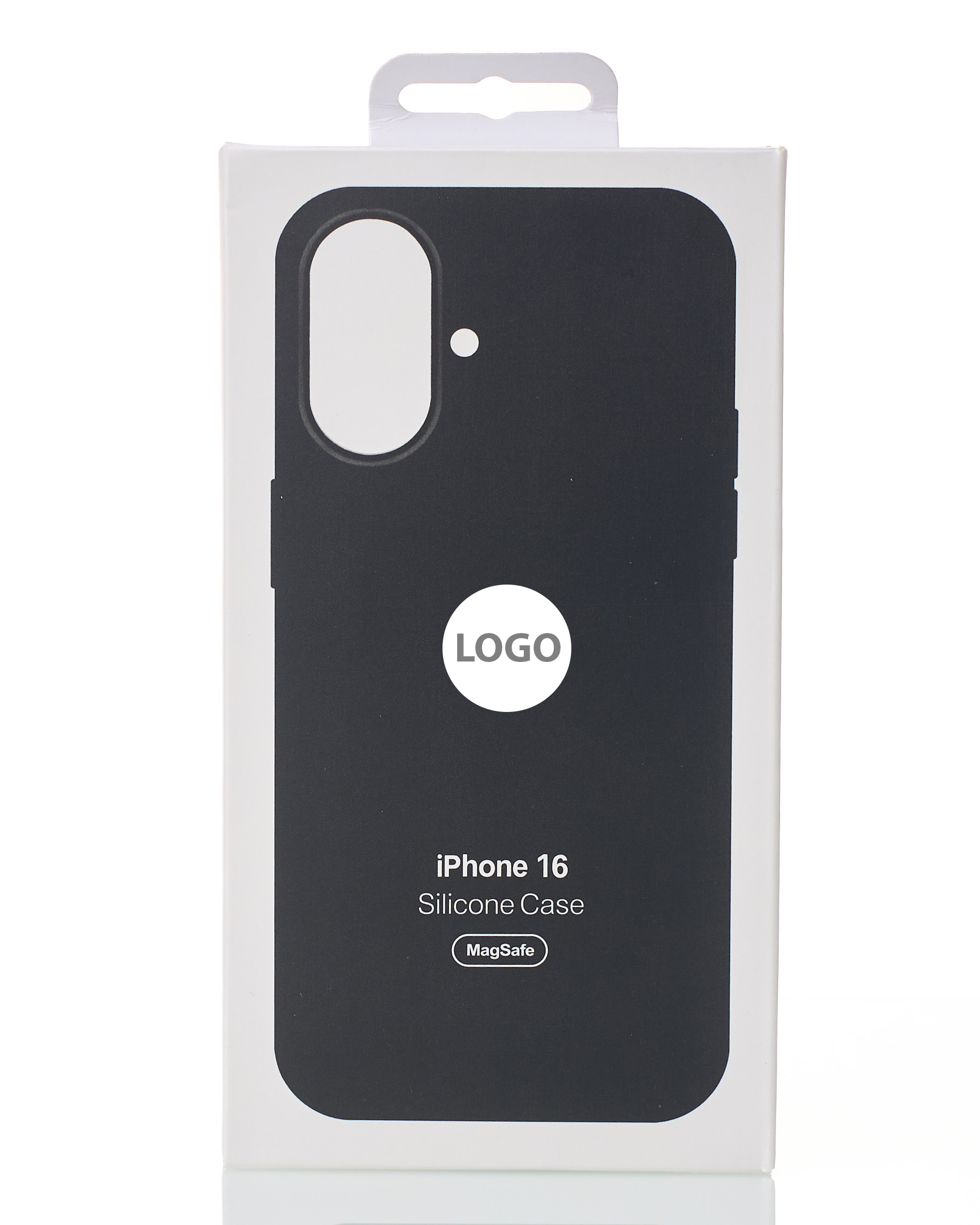 Силиконовый чехол Lux Colors с поддержкой MagSafe для iPhone 16 (AI) Black