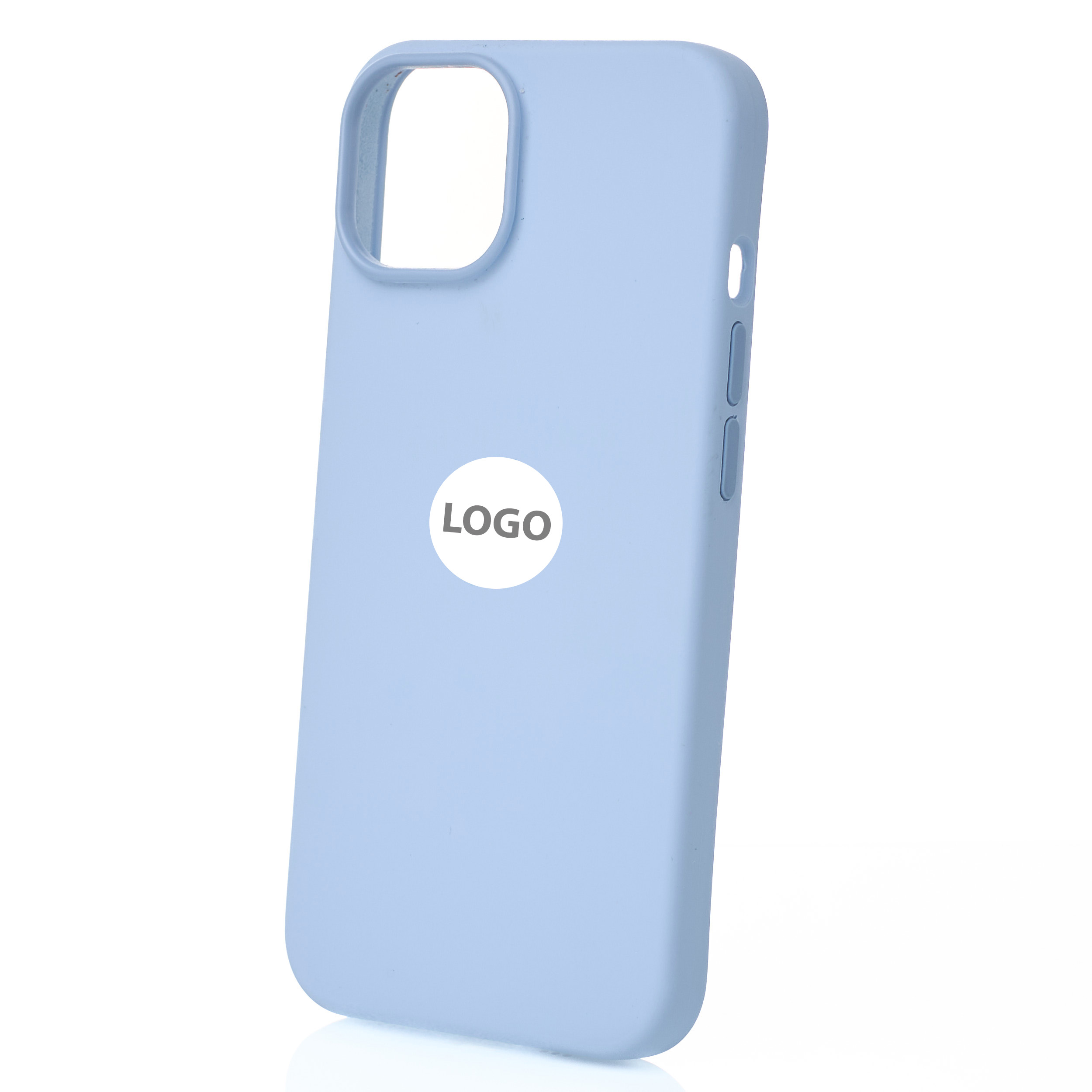 Силиконовый чехол Lux Colors с поддержкой MagSafe для iPhone 14 Sky