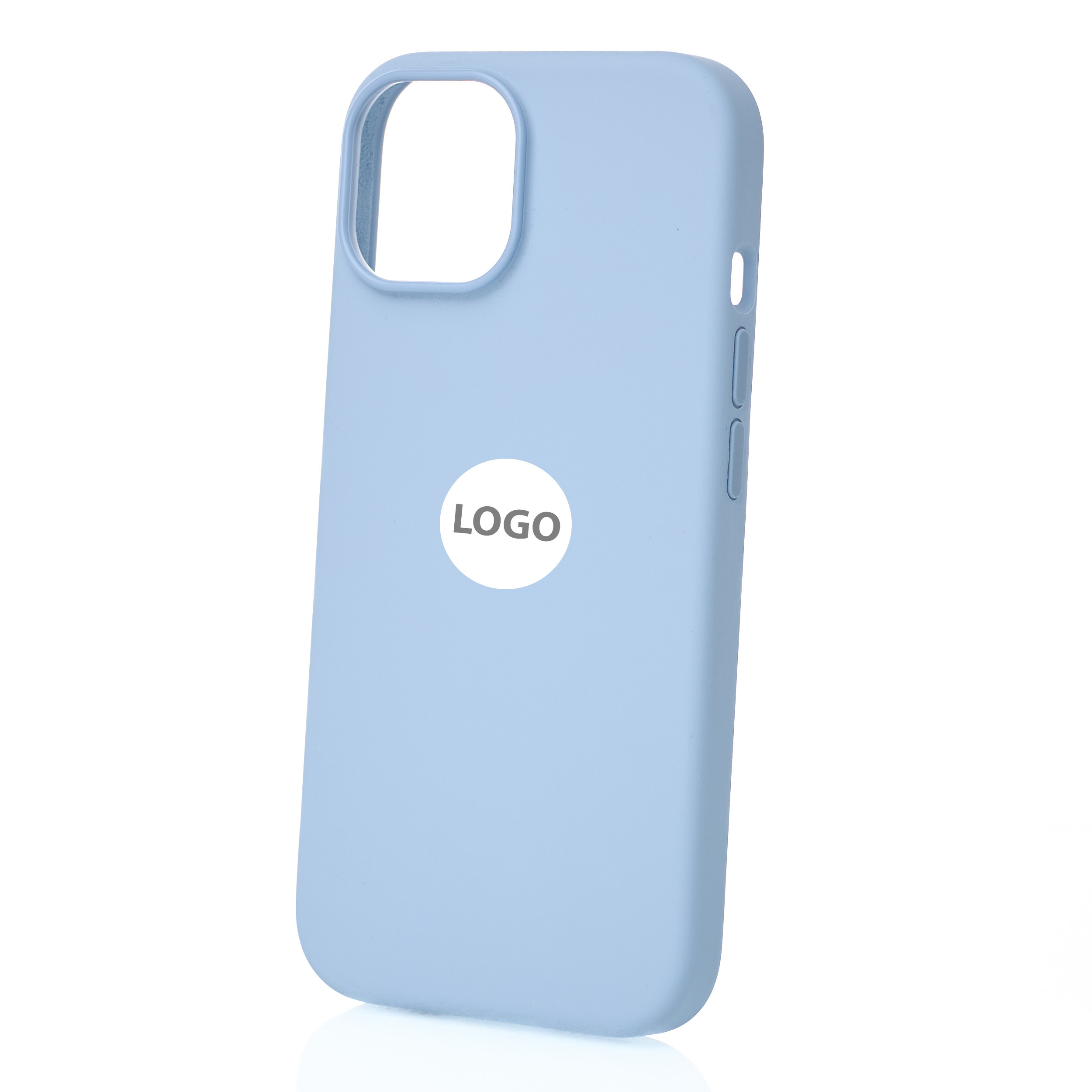 Силиконовый чехол Lux Colors с поддержкой MagSafe для iPhone 15 Light Blue