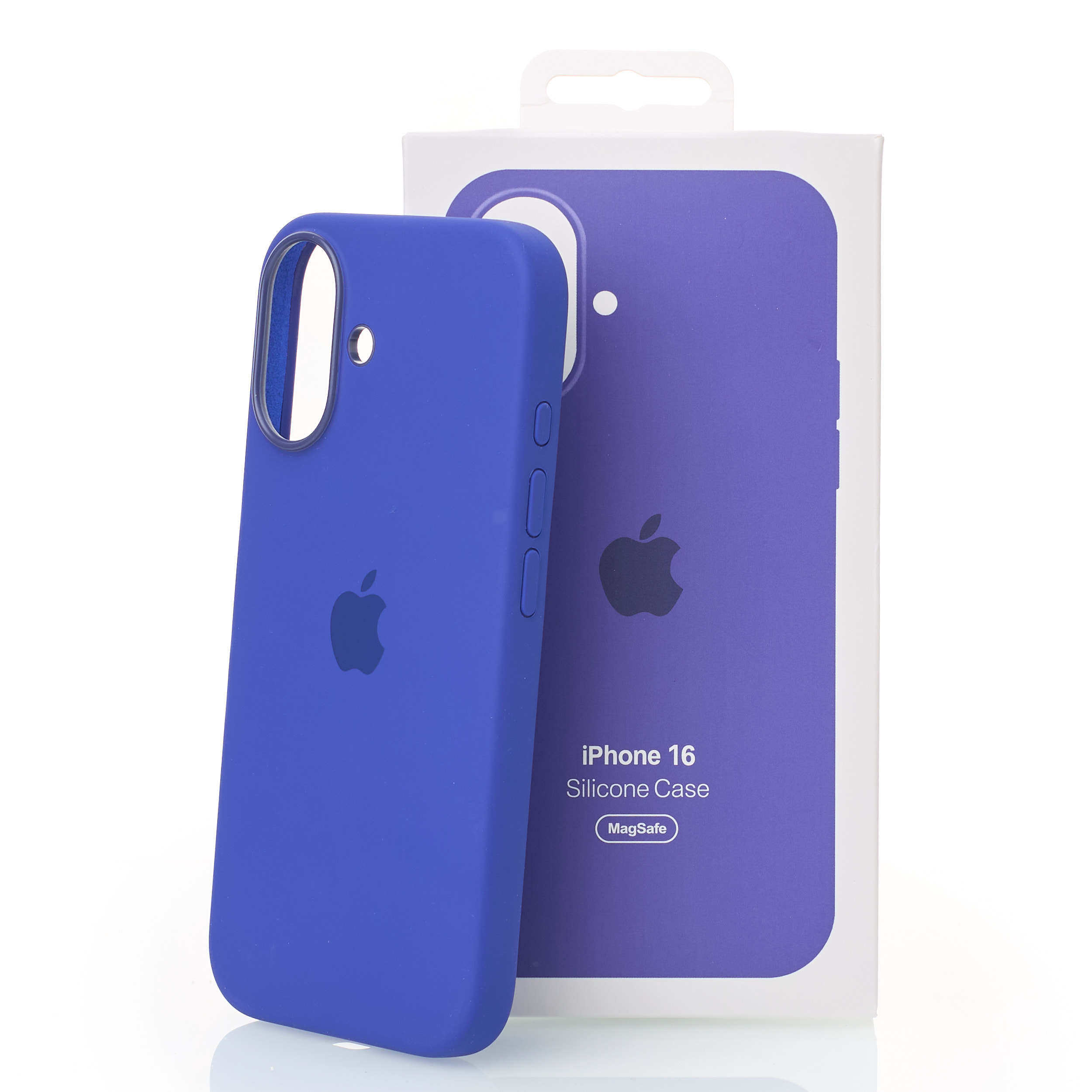 Силиконовый чехол Lux Colors с поддержкой MagSafe для iPhone 16 (AI) Ultramarine