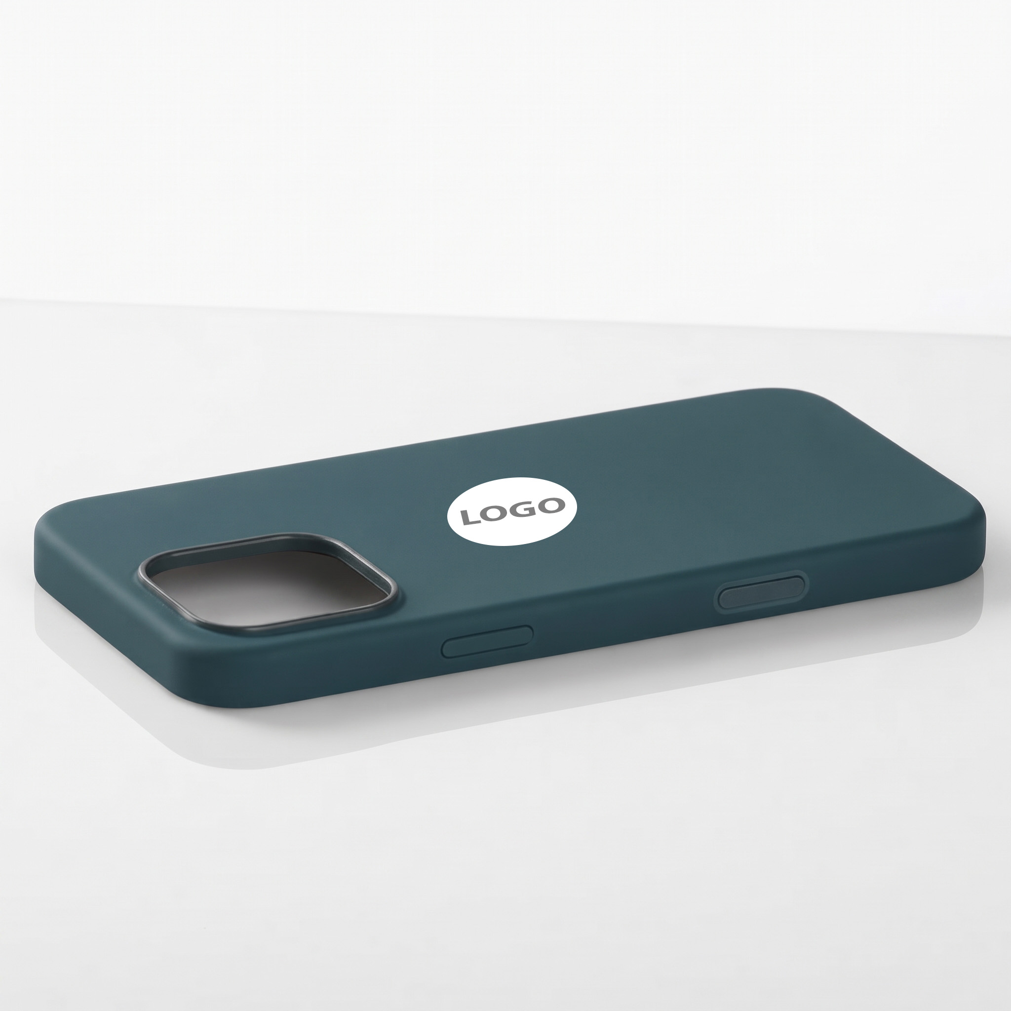 Силиконовый чехол Lux Colors с поддержкой MagSafe для iPhone 16 Pro Max (AI) Lake Green
