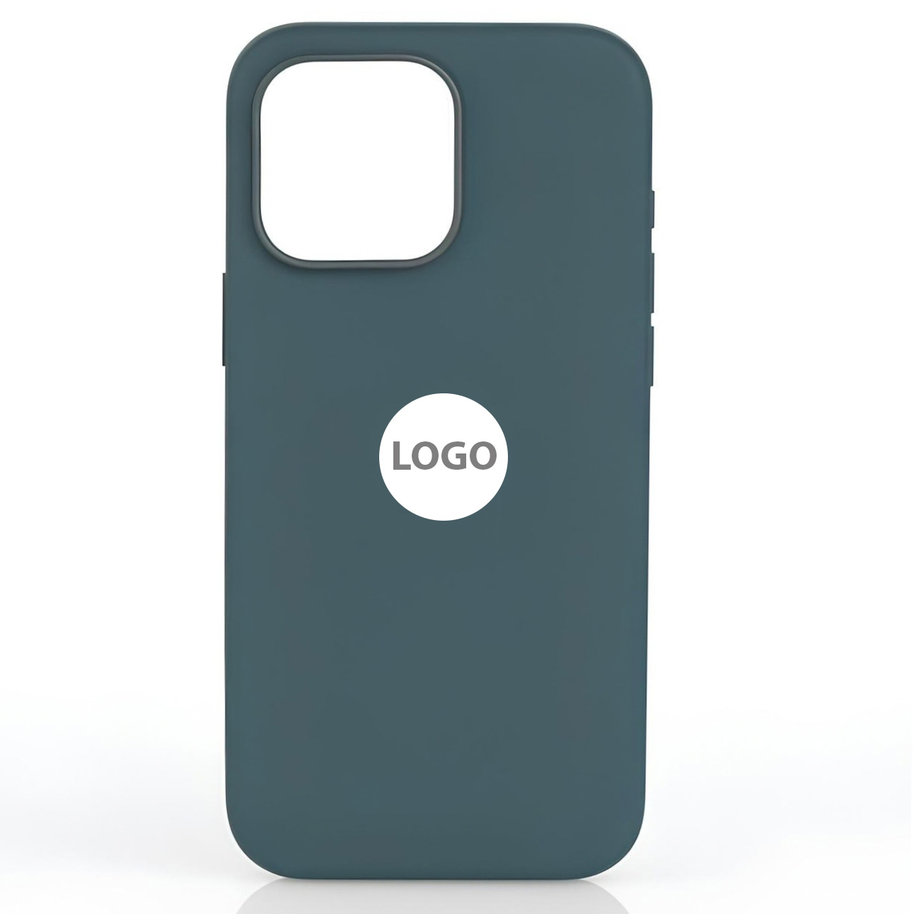 Силиконовый чехол Lux Colors с поддержкой MagSafe для iPhone 16 Pro Max (AI) Lake Green