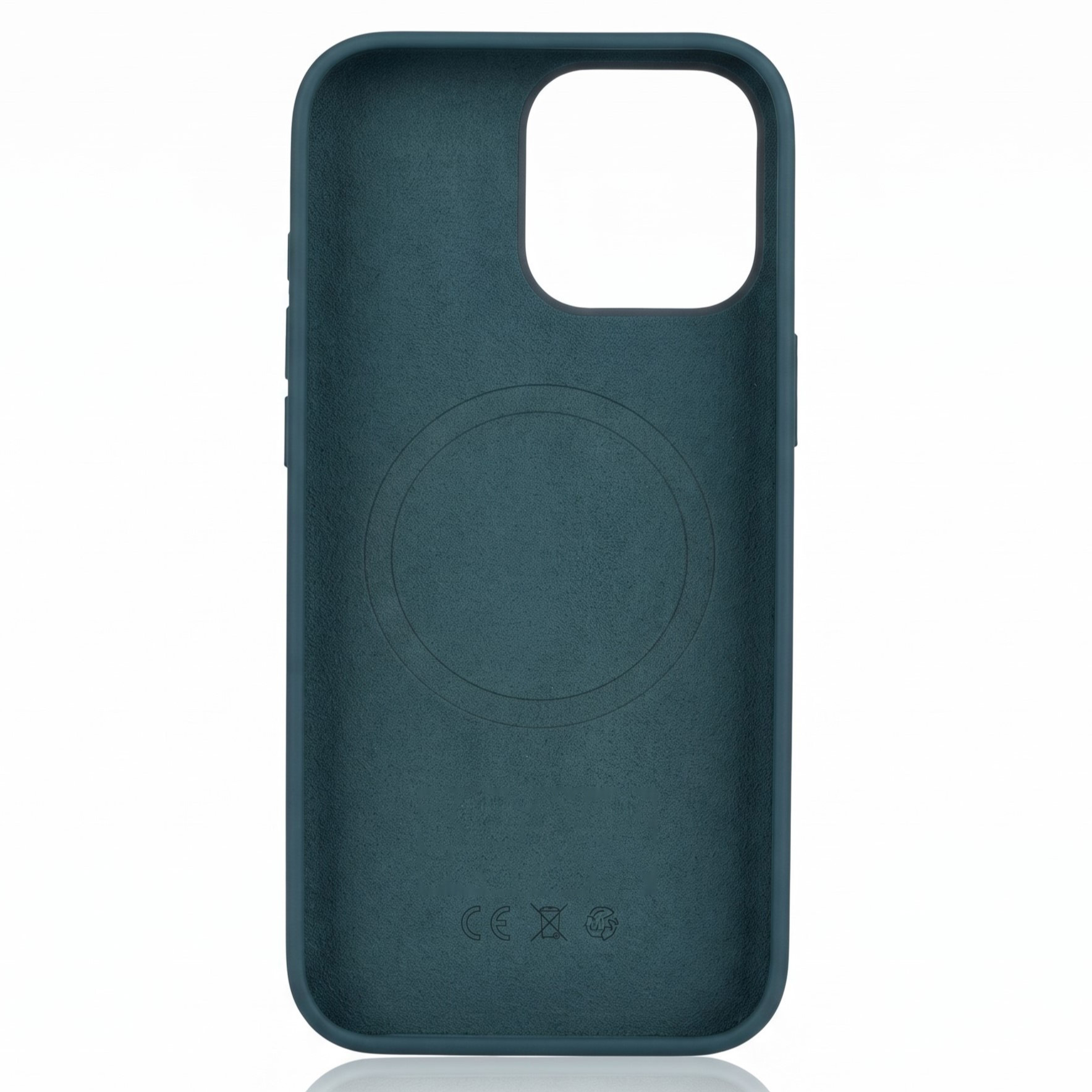 Силиконовый чехол Lux Colors с поддержкой MagSafe для iPhone 16 Pro Max (AI) Lake Green