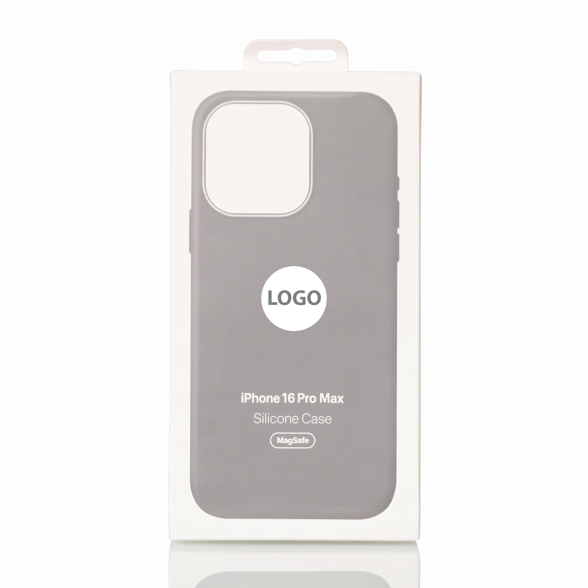 Силиконовый чехол Lux Colors с поддержкой MagSafe для iPhone 16 Pro Max (AI) Stone Gray