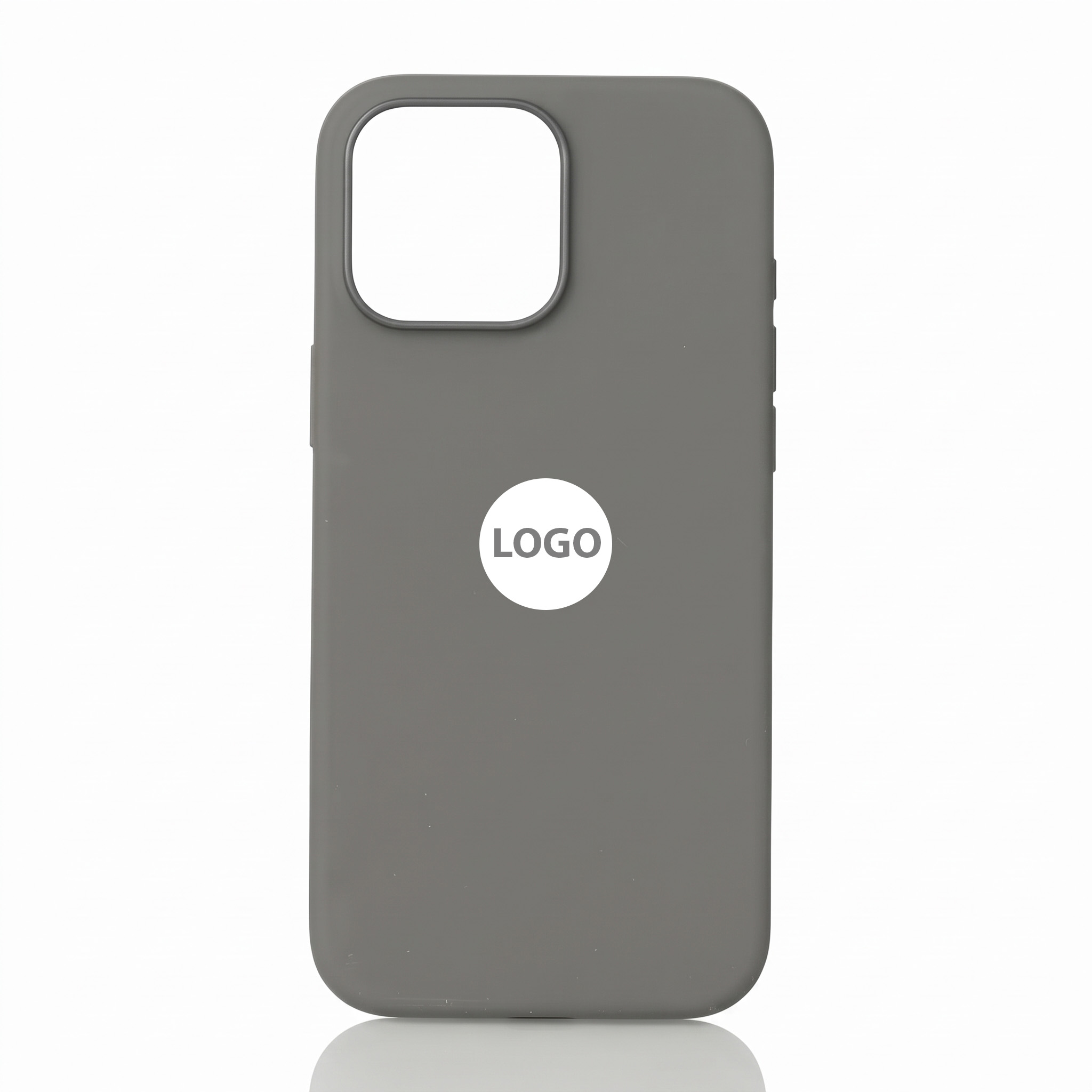 Силиконовый чехол Lux Colors с поддержкой MagSafe для iPhone 16 Pro Max (AI) Stone Gray