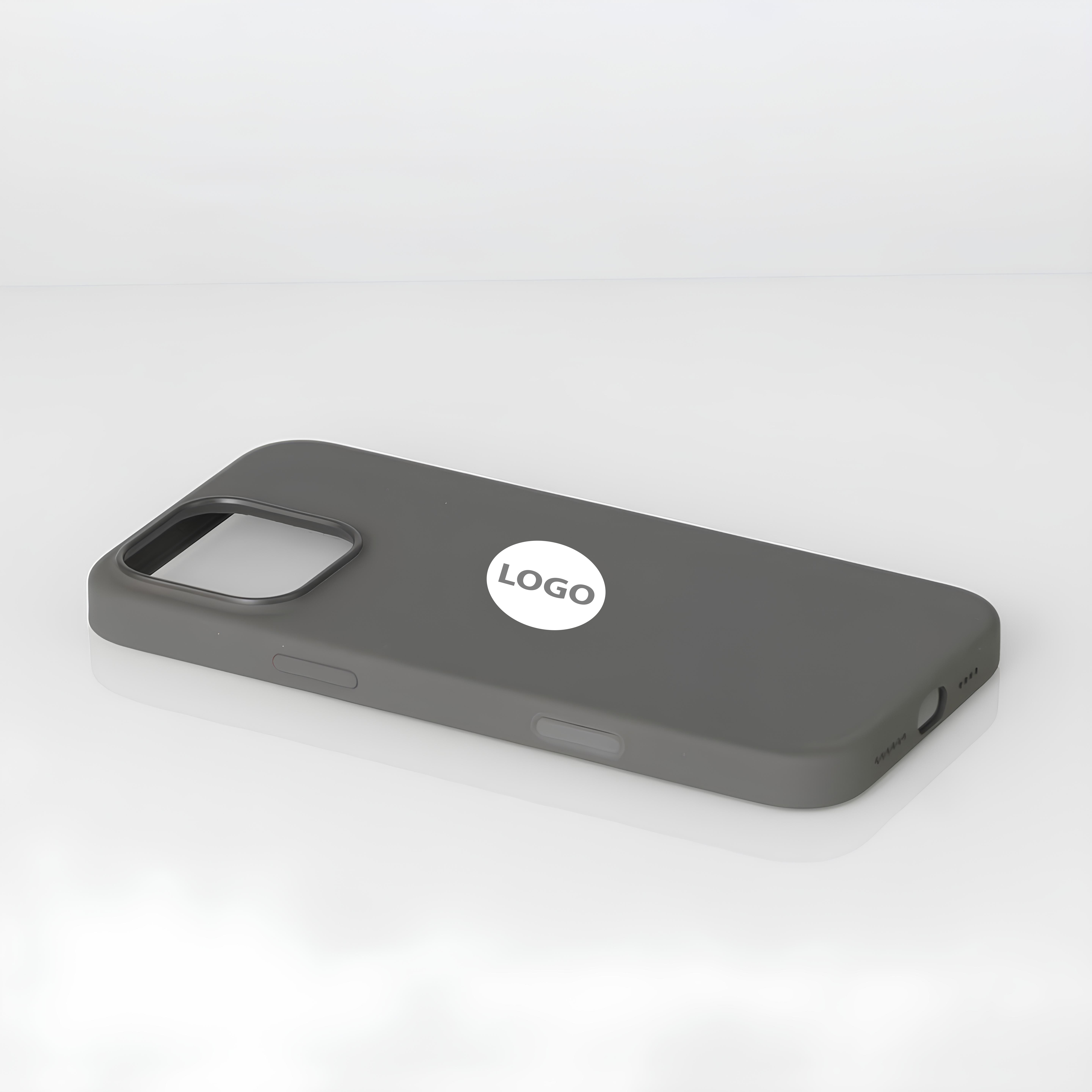 Силиконовый чехол Lux Colors с поддержкой MagSafe для iPhone 16 Pro Max (AI) Stone Gray