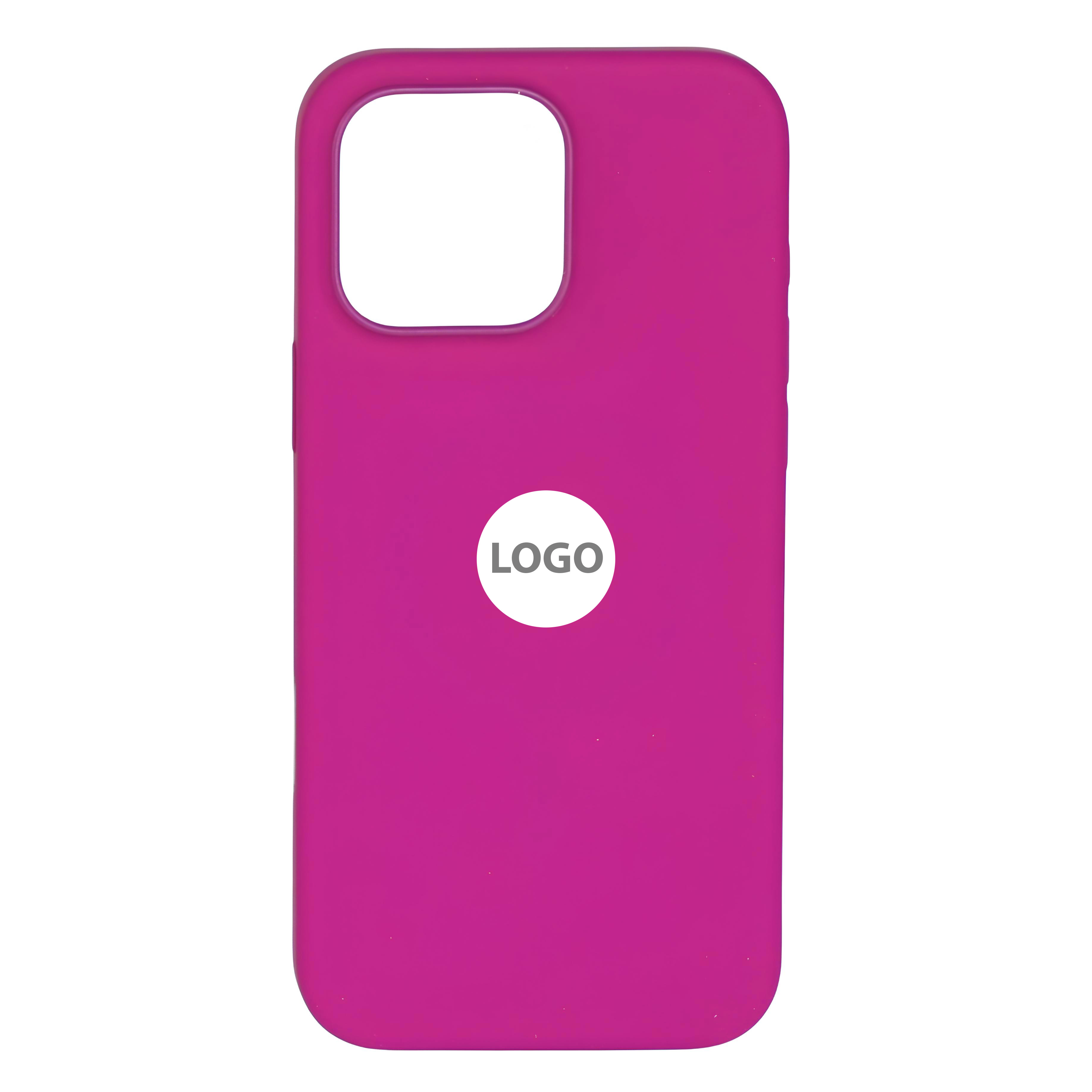 Силиконовый чехол Lux Colors с поддержкой MagSafe для iPhone 16 Pro (AI) Fuchsia