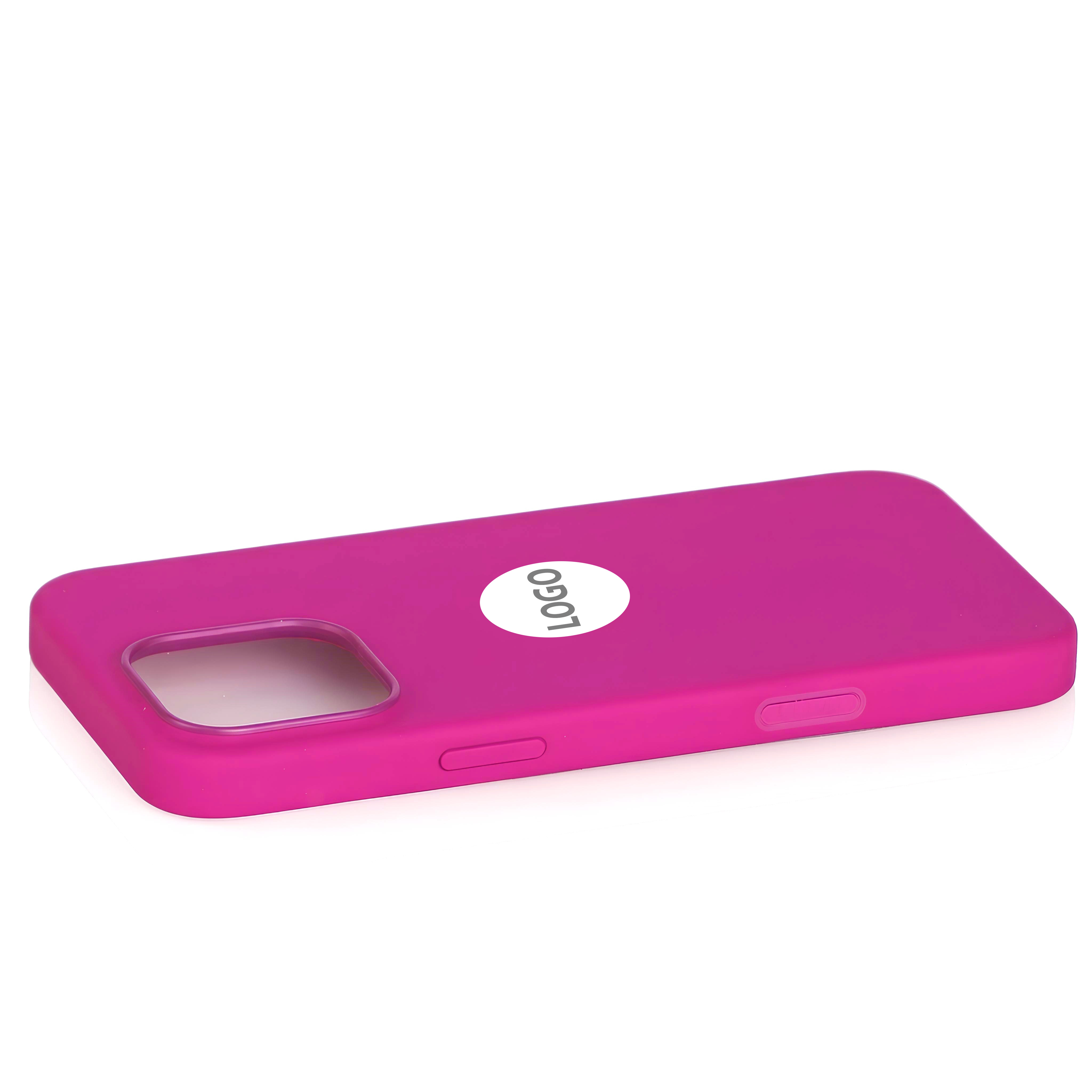 Силиконовый чехол Lux Colors с поддержкой MagSafe для iPhone 16 Pro (AI) Fuchsia
