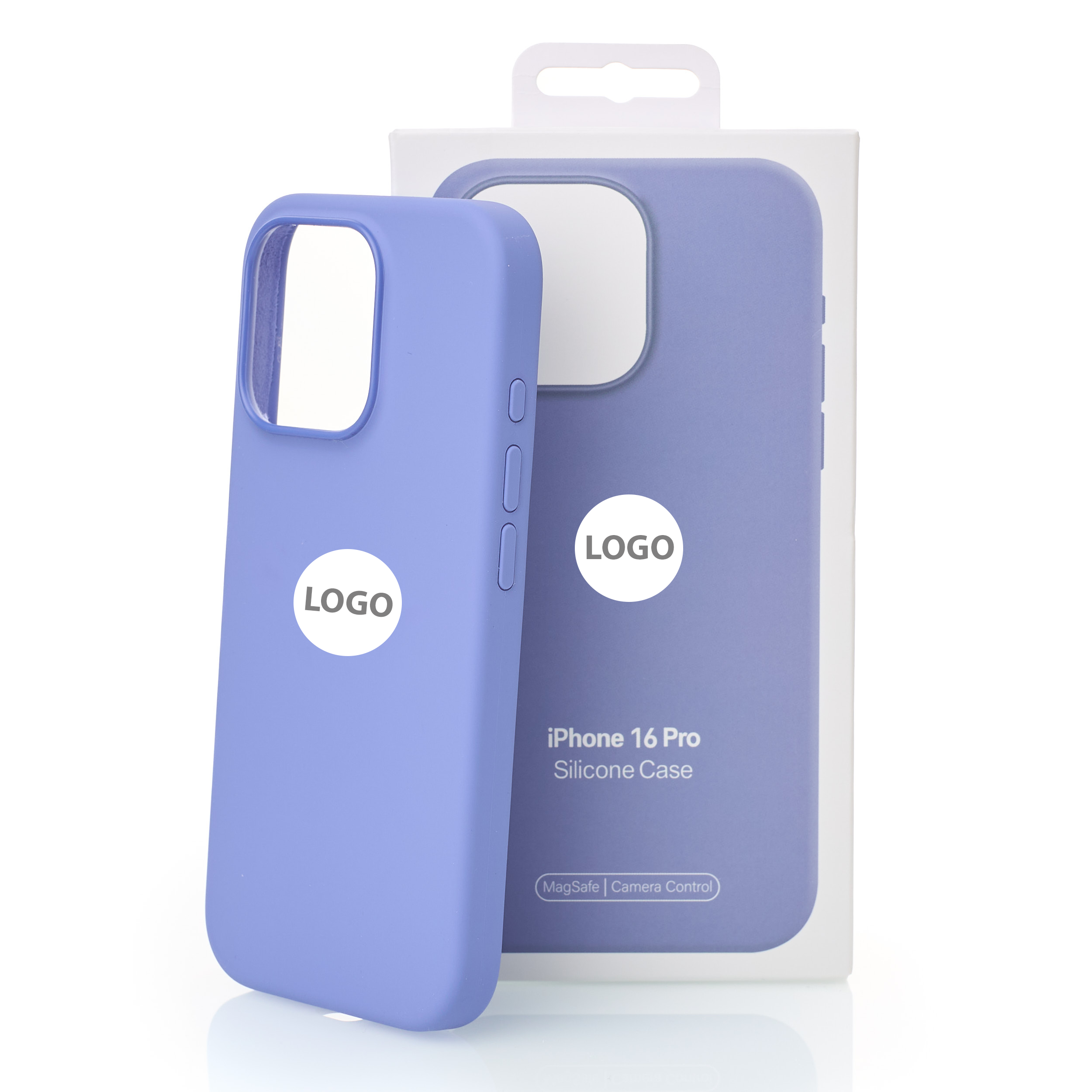 Силиконовый чехол Lux Colors с поддержкой MagSafe для iPhone 16 Pro (AI) Periwinkle