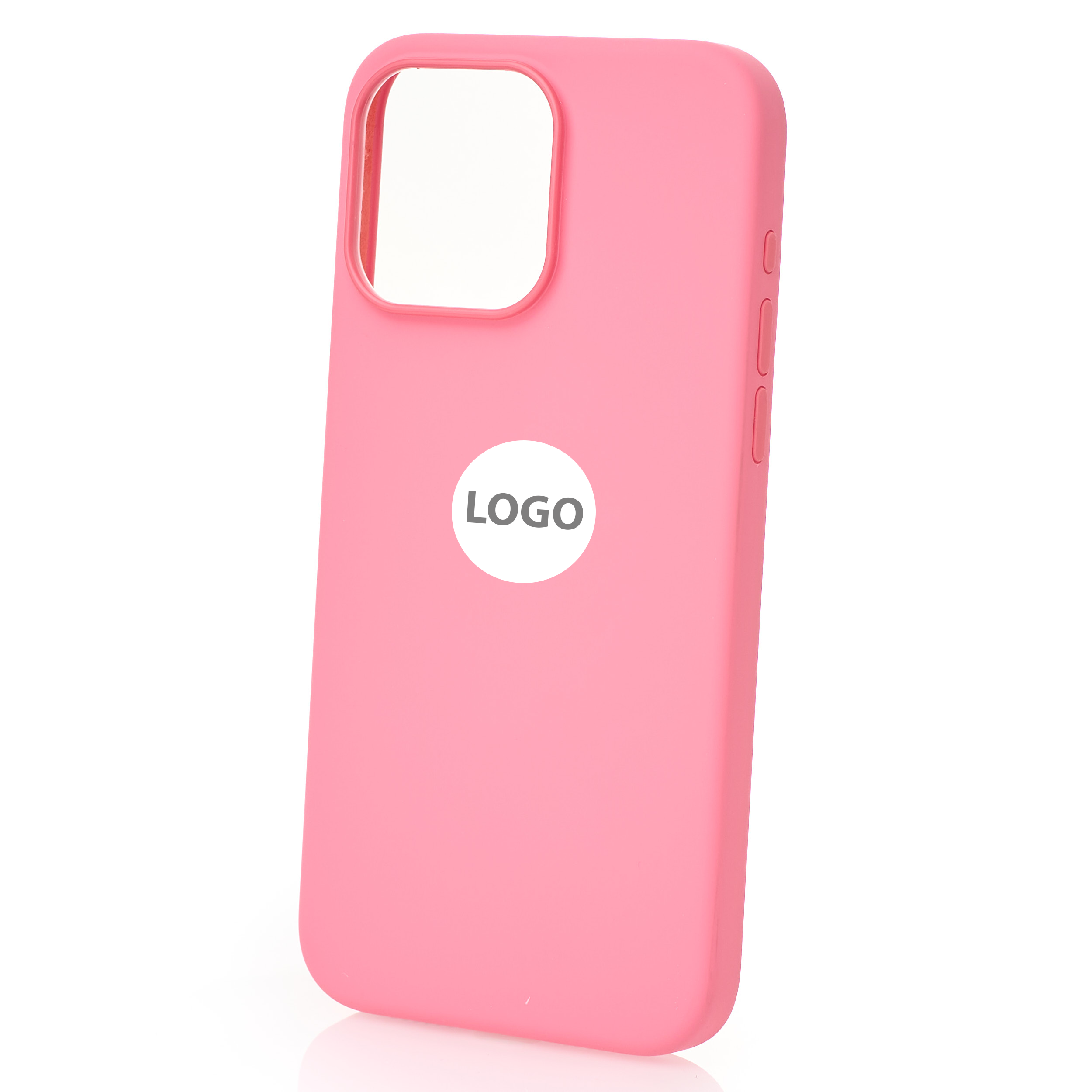 Силиконовый чехол Lux Colors с поддержкой MagSafe для iPhone 15 Pro Max Pink