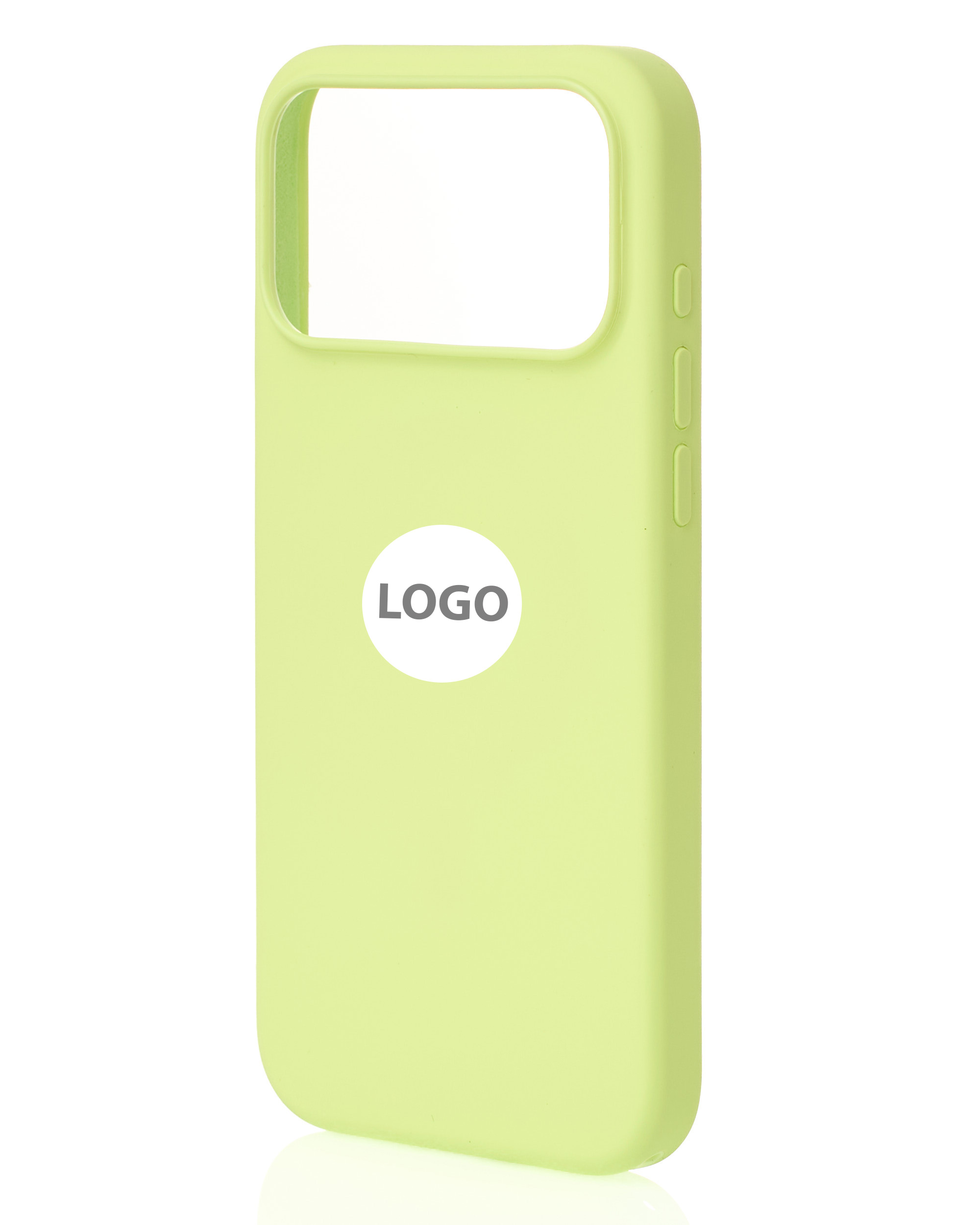Силиконовый чехол Lux Colors с поддержкой MagSafe для iPhone 17 Pro (AI) Neon Yellow
