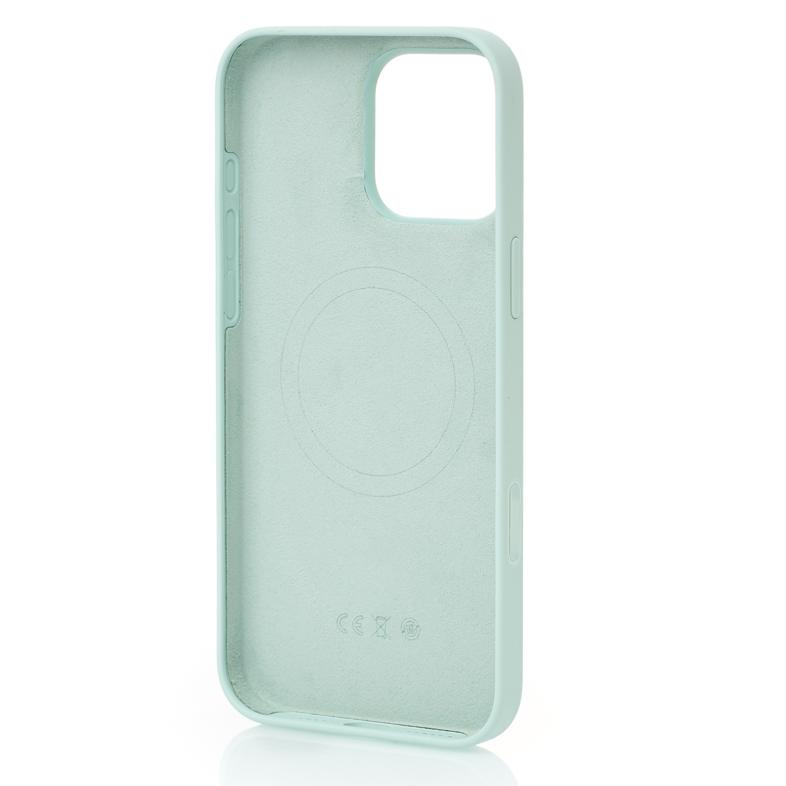 Силиконовый чехол Lux Colors с поддержкой MagSafe для iPhone 16 Pro (AI) Aquamarine