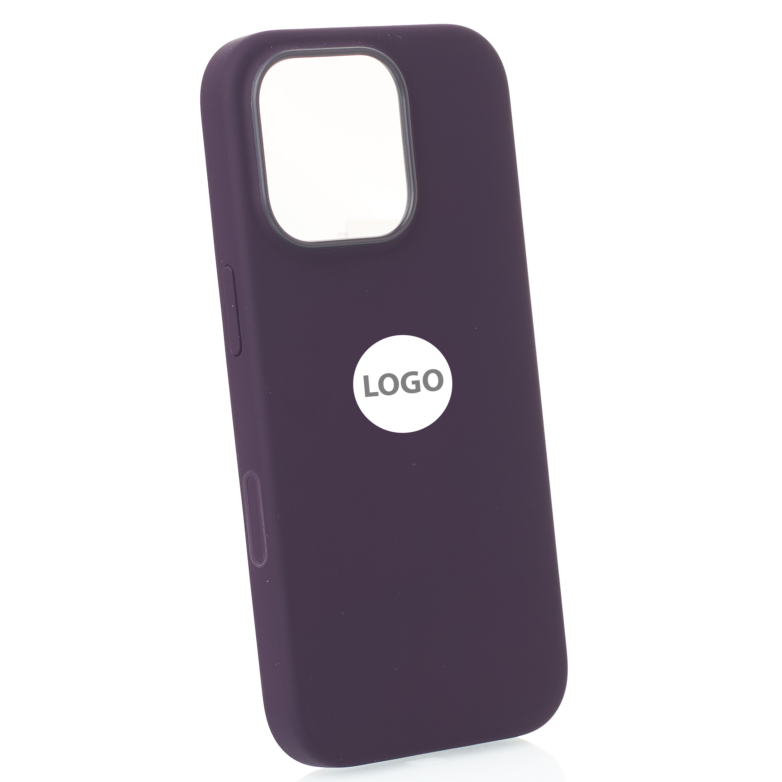 Силиконовый чехол Lux Colors с поддержкой MagSafe для iPhone 16 Pro Max (AI) Plum