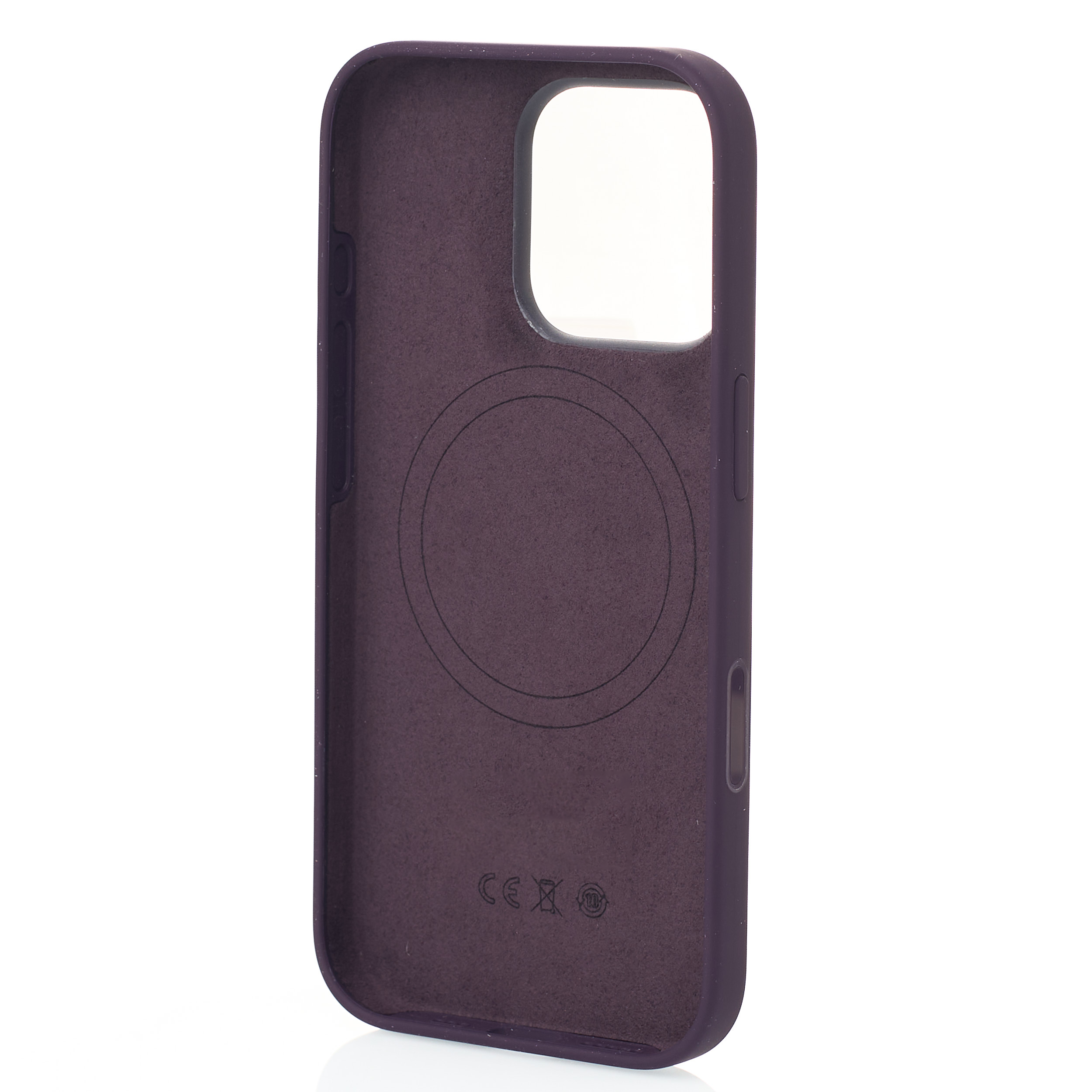 Силиконовый чехол Lux Colors с поддержкой MagSafe для iPhone 16 Pro Max (AI) Plum