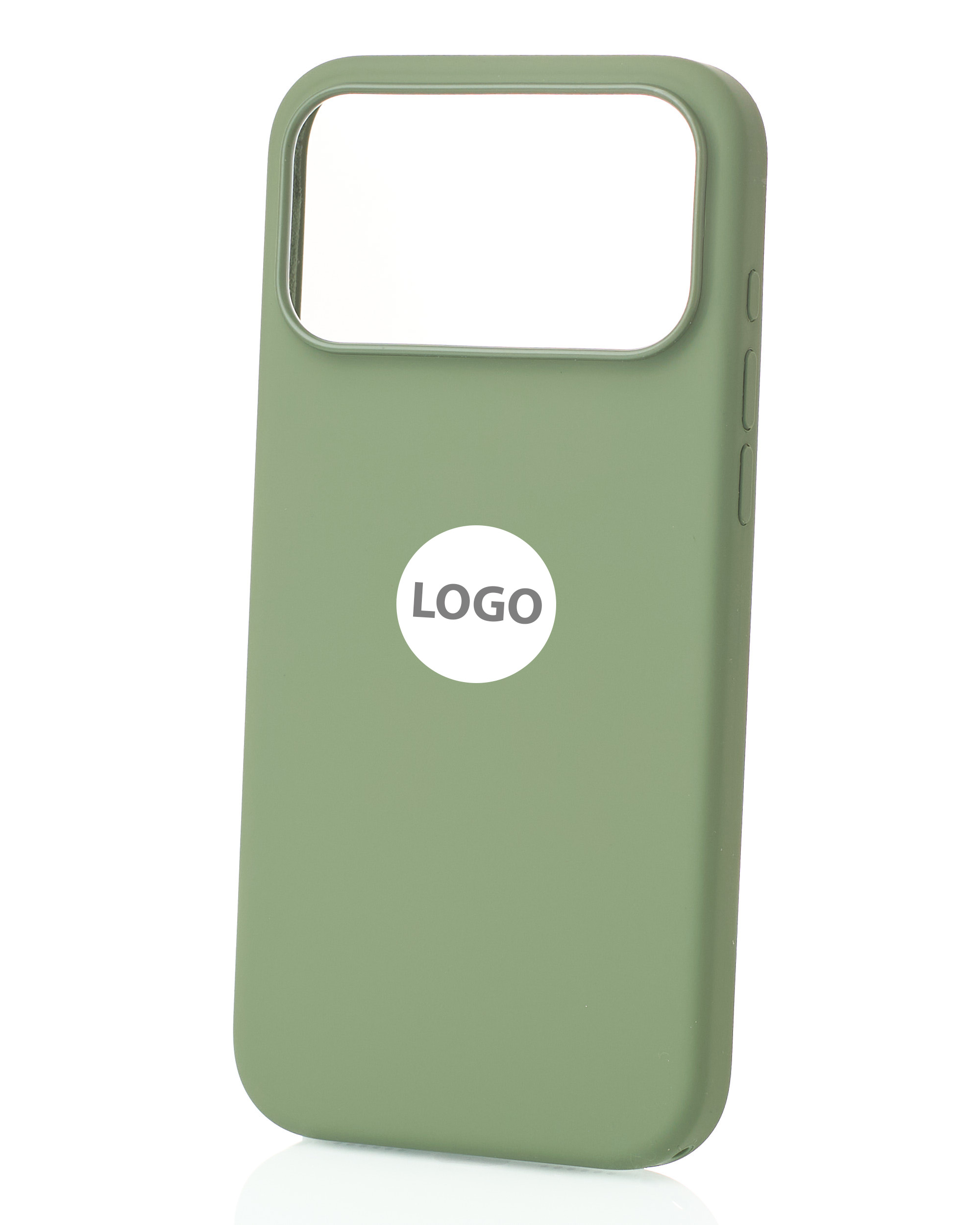 Силиконовый чехол Lux Colors с поддержкой MagSafe для iPhone 17 Pro Max (AI) Light Moss