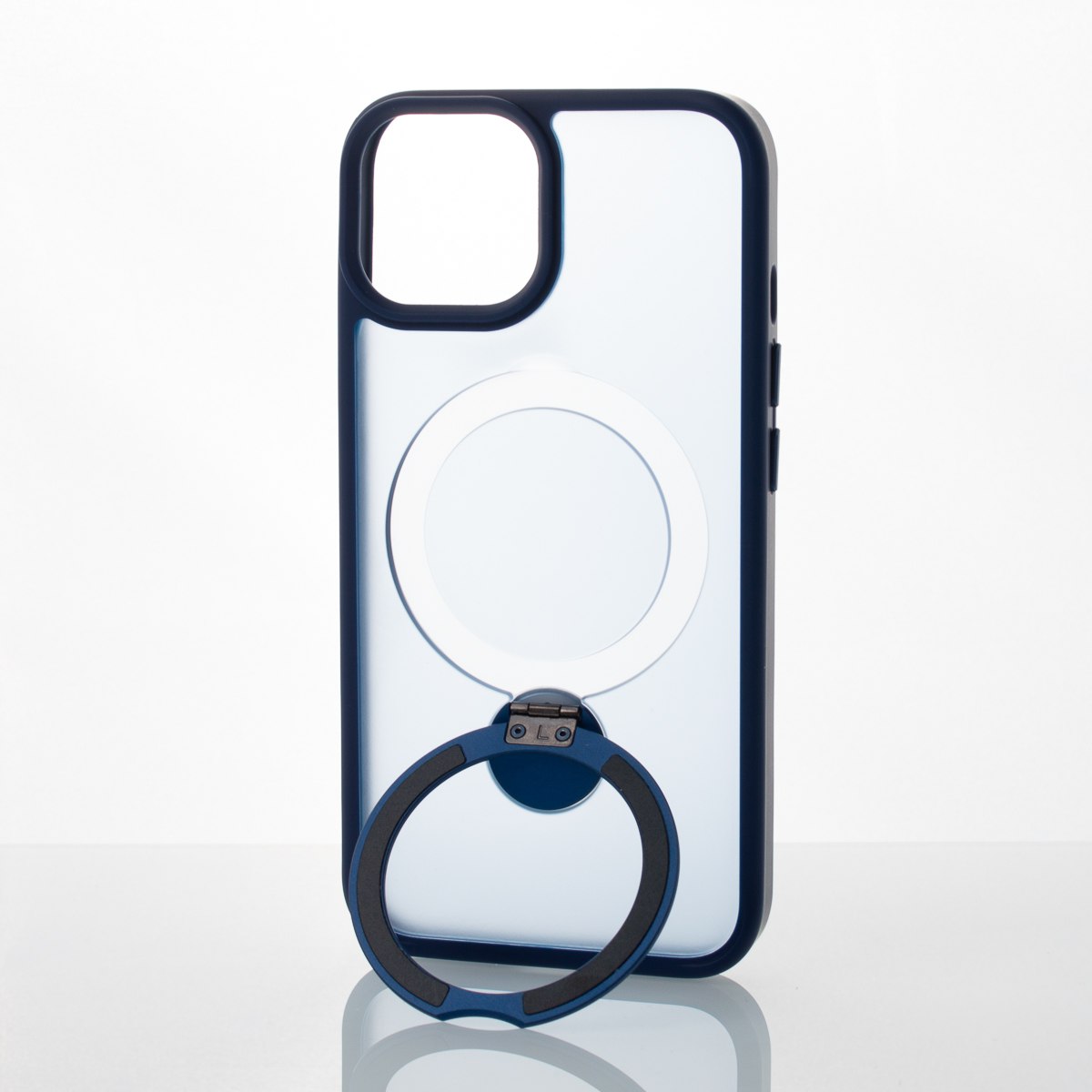 Силиконовый чехол MagSafe 360 для iPhone 11 Pro Max темно-синий