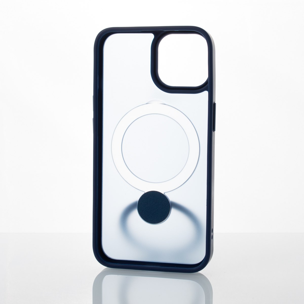 Силиконовый чехол MagSafe 360 для iPhone 11 Pro Max темно-синий