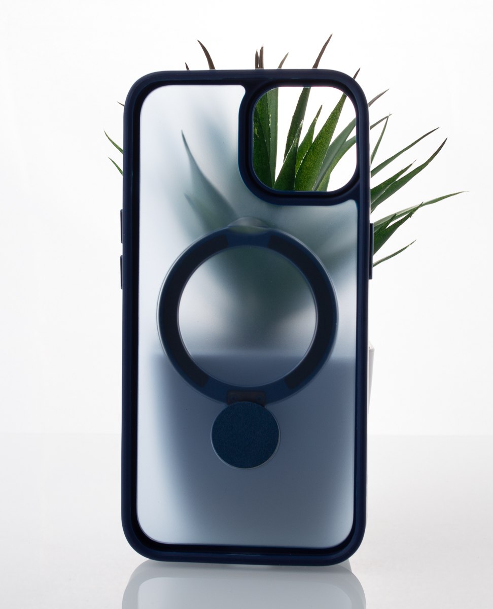 Силиконовый чехол MagSafe 360 для iPhone 11 Pro Max темно-синий