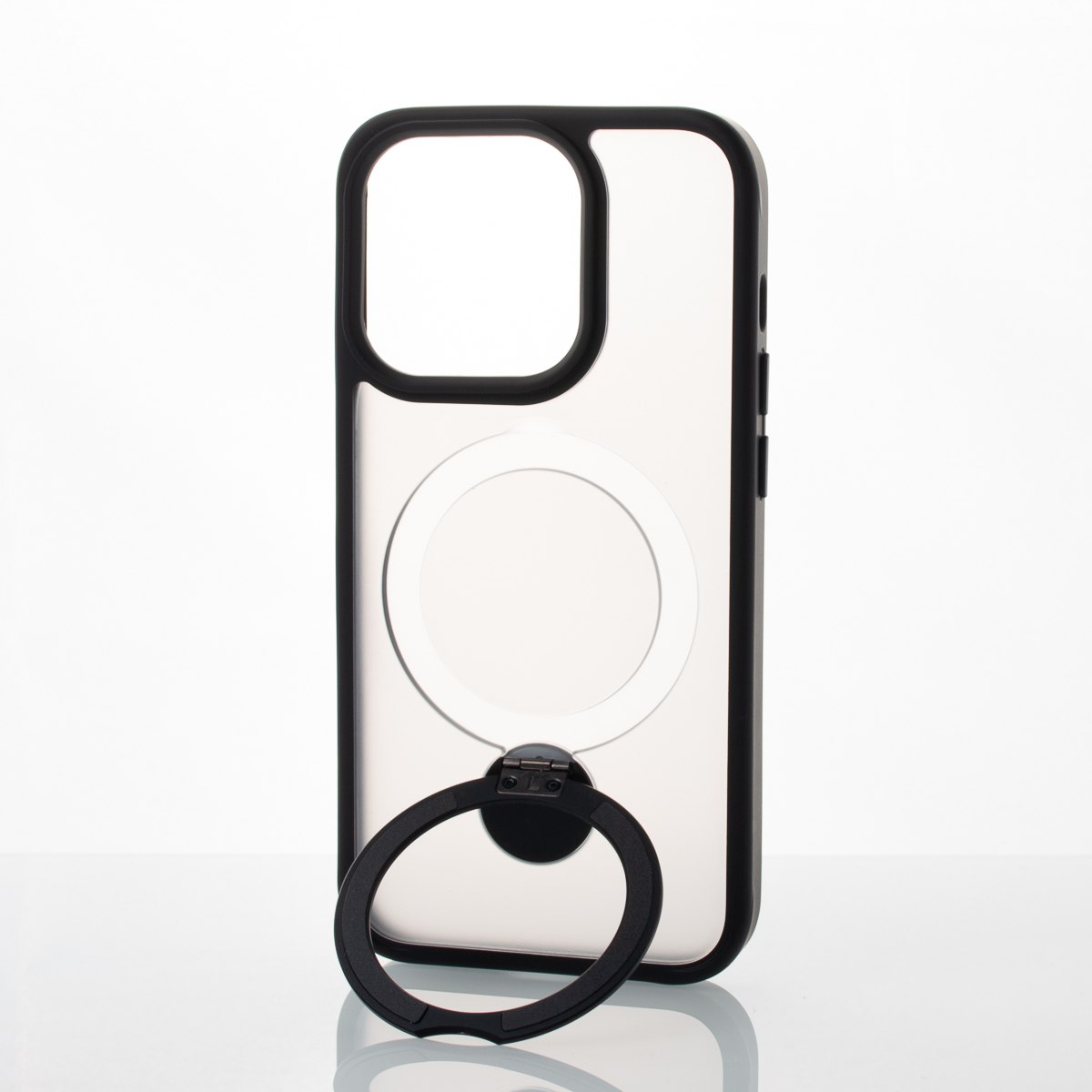 Силиконовый чехол MagSafe 360 для iPhone 12 Pro Max черный