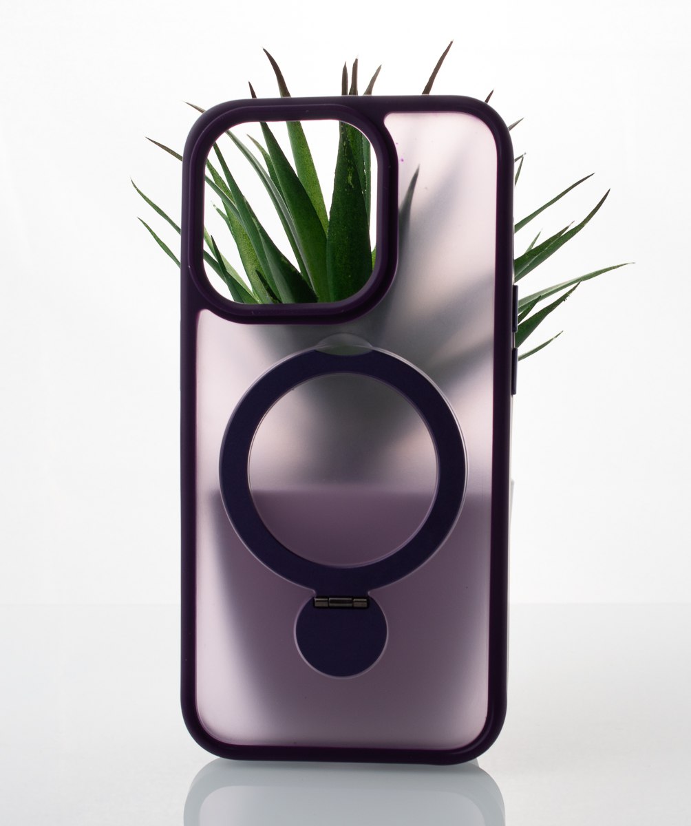 Силиконовый чехол MagSafe 360 для iPhone 12 Pro Max темно-фиолетовый
