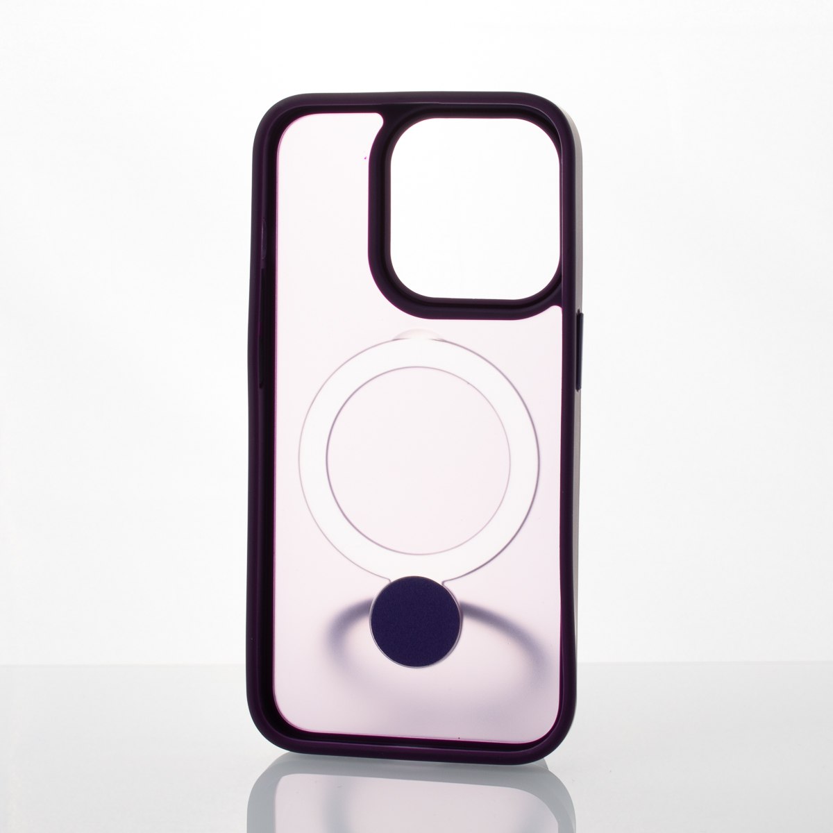 Силиконовый чехол MagSafe 360 для iPhone 13 Pro темно-фиолетовый