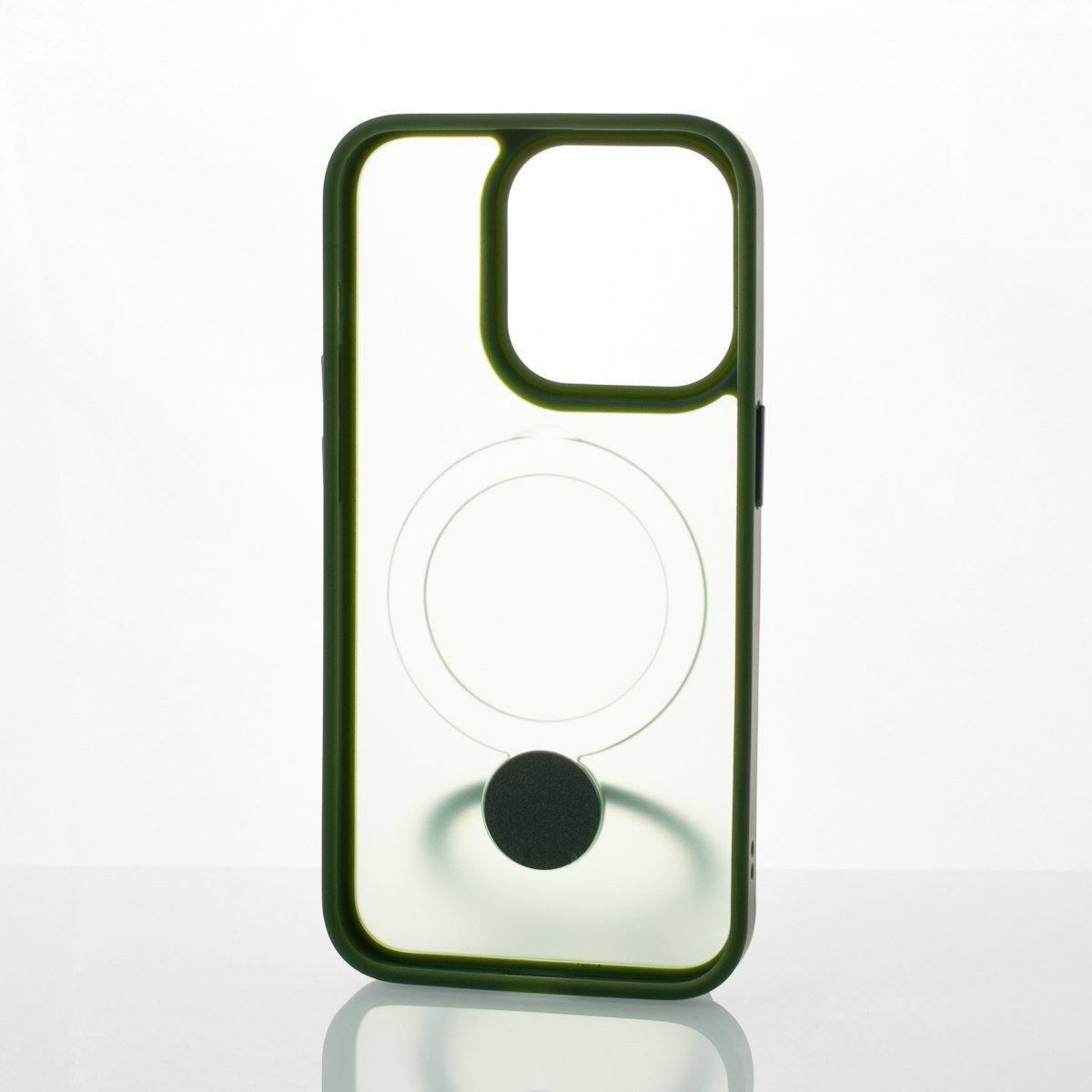 Силиконовый чехол MagSafe 360 для iPhone 13 Pro Max темно-зеленый