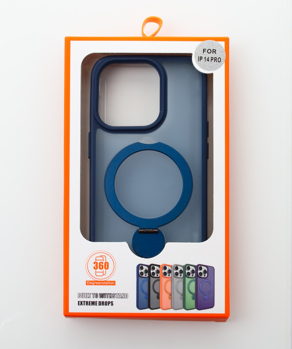 Силиконовый чехол MagSafe 360 для iPhone 14 Pro темно-фиолетовый