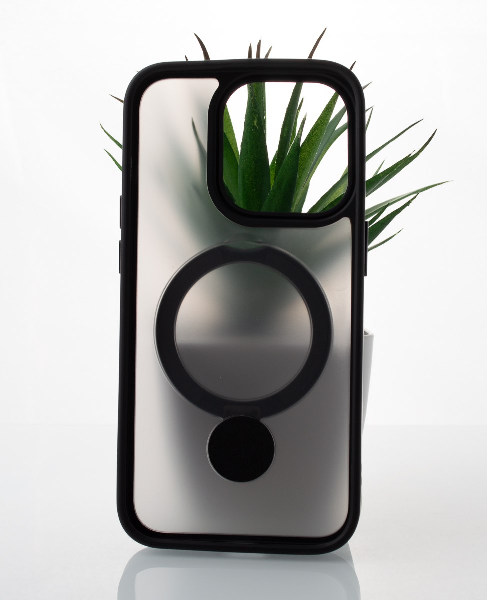 Силиконовый чехол MagSafe 360 для iPhone 14 Pro Max черный