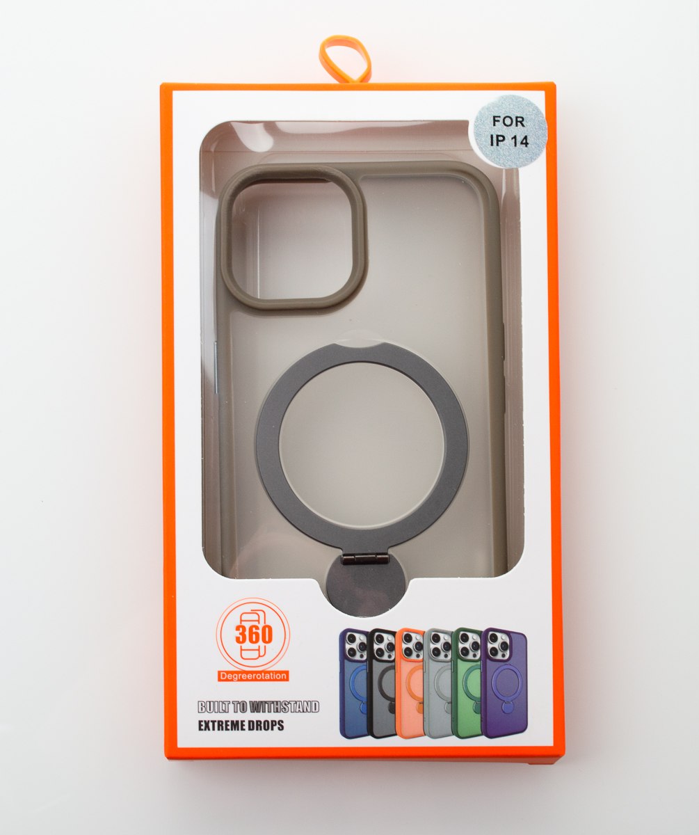 Силиконовый чехол MagSafe 360 для iPhone 14 темно-синий