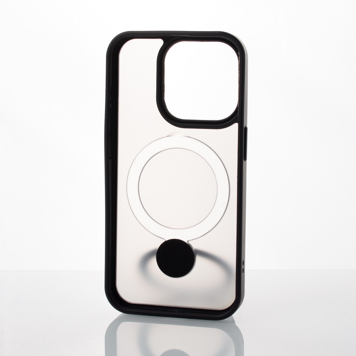 Силиконовый чехол MagSafe 360 для iPhone 15 Pro черный