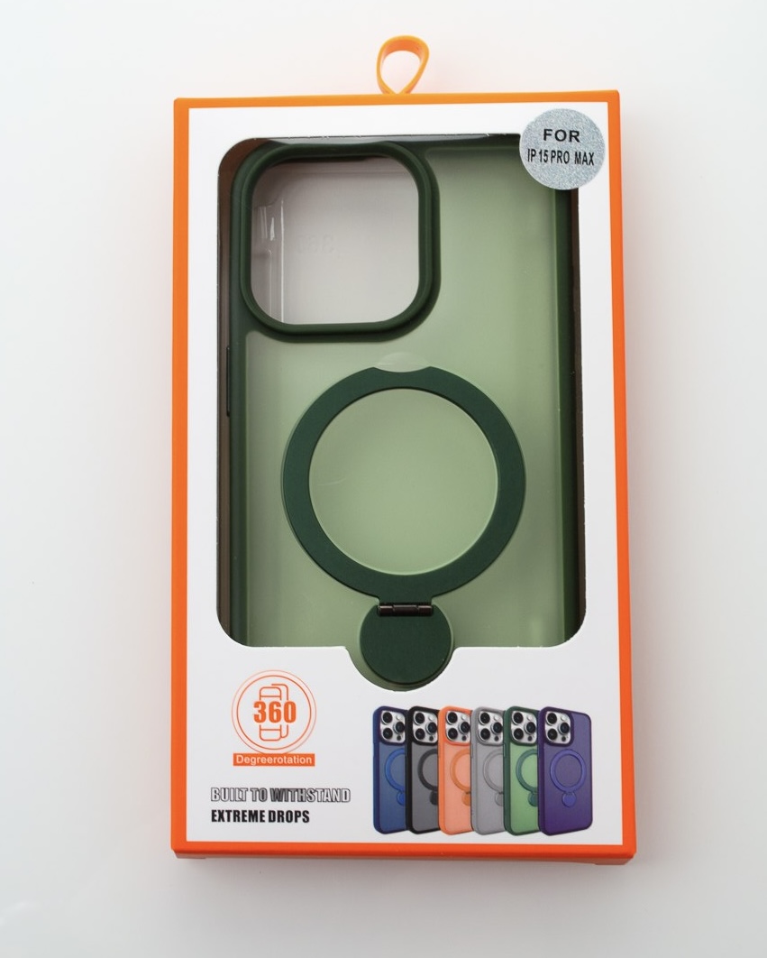 Силиконовый чехол MagSafe 360 для iPhone 15 Pro Max темно-синий