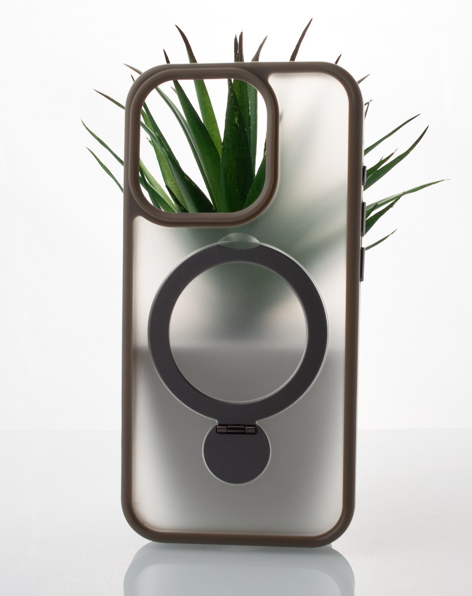 Силиконовый чехол MagSafe 360 для iPhone 15 Pro серый