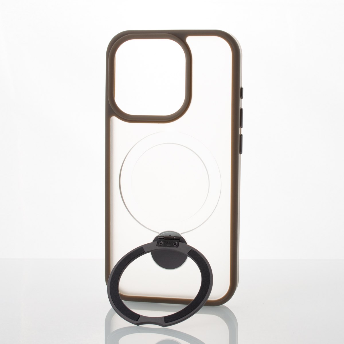 Силиконовый чехол MagSafe 360 для iPhone 15 Pro серый