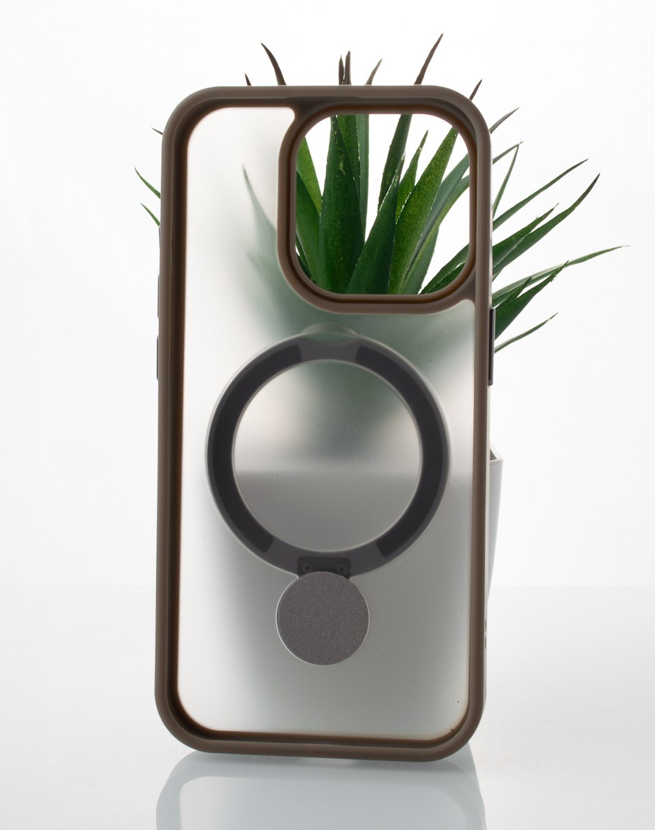 Силиконовый чехол MagSafe 360 для iPhone 15 Pro Max серый