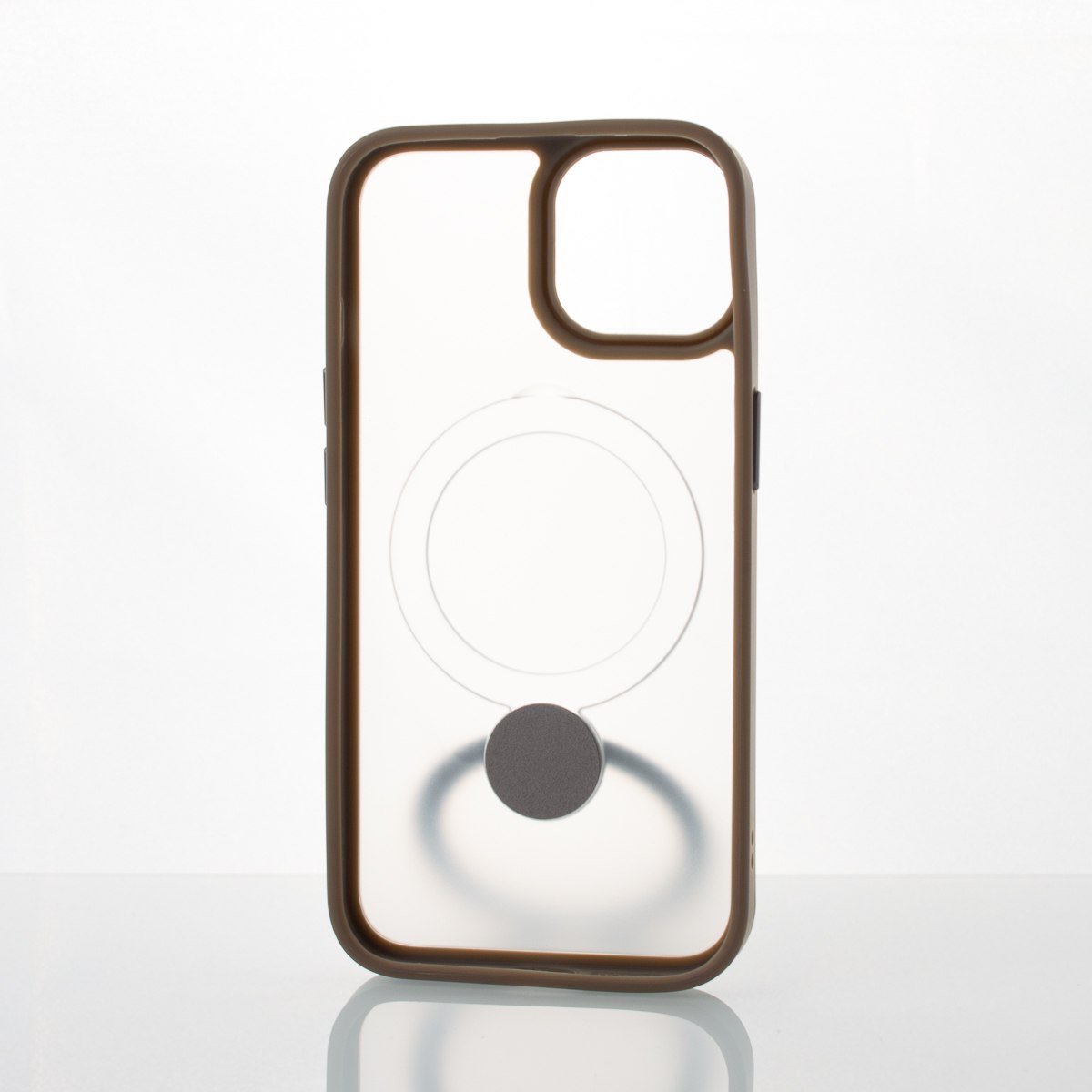 Силиконовый чехол MagSafe 360 для iPhone 15 серый