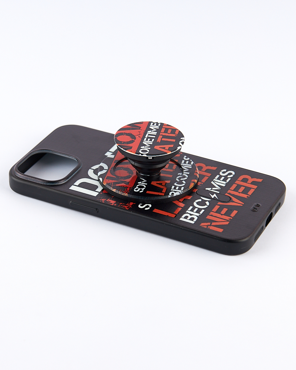 Силиконовый чехол MagSafe Boter "3D" + magsafe PopSocket для iPhone 13 Pro 01 DO IT