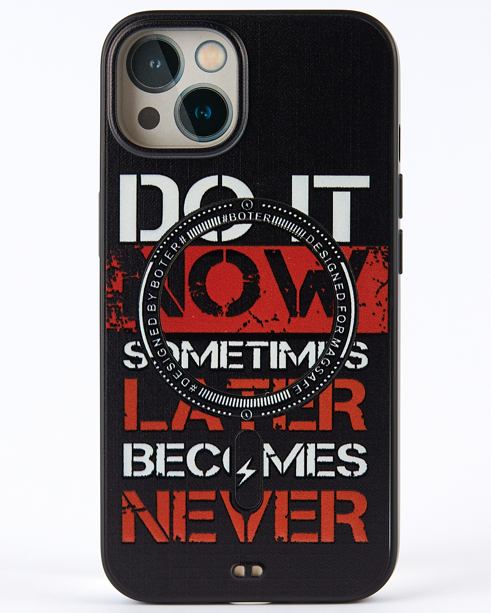 Силиконовый чехол MagSafe Boter "3D" + magsafe PopSocket для iPhone 15 Pro Max 01 DO IT